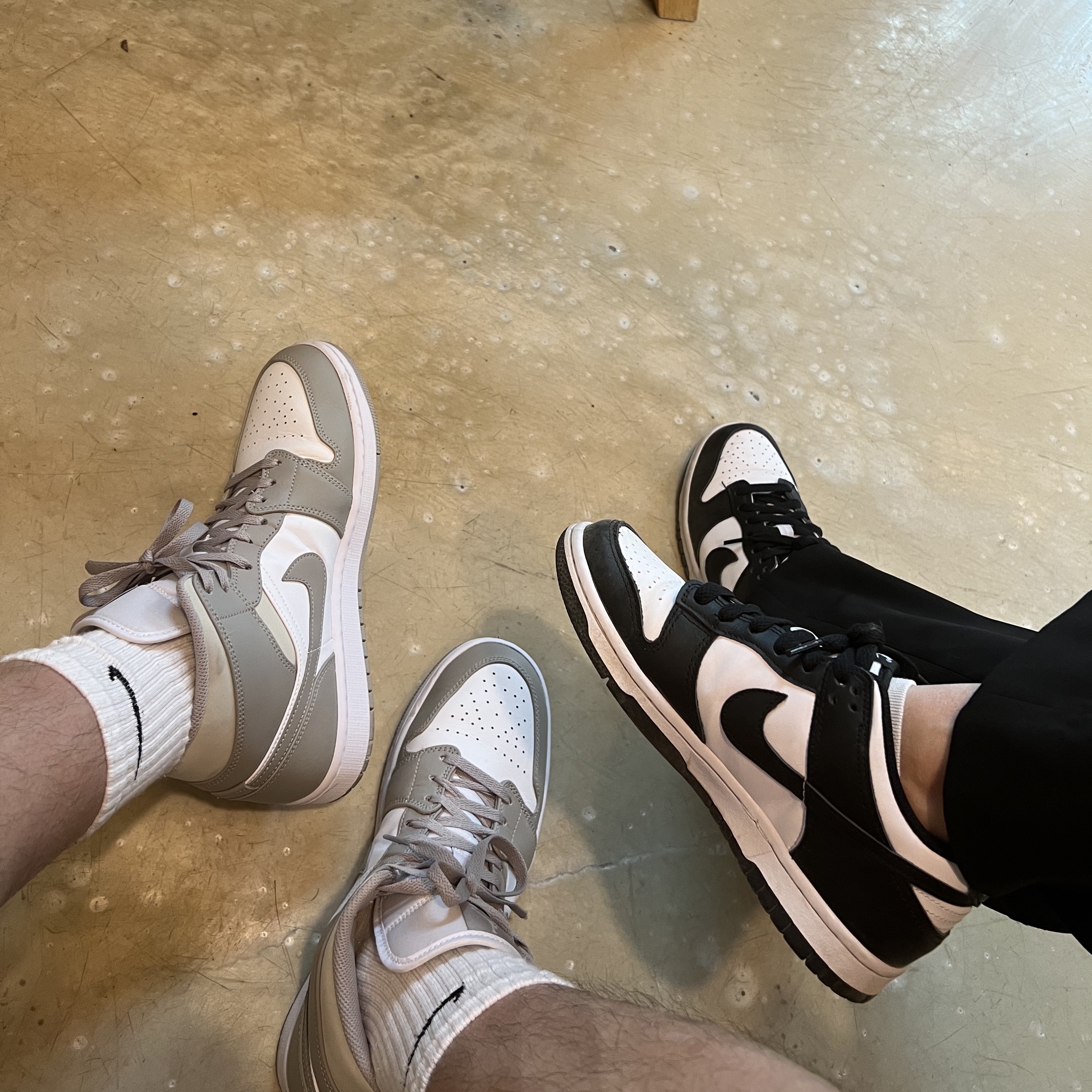 Nike Dunk Low Retro Black, (GS) Nike Dunk Low Black 착용 스타일 - 2