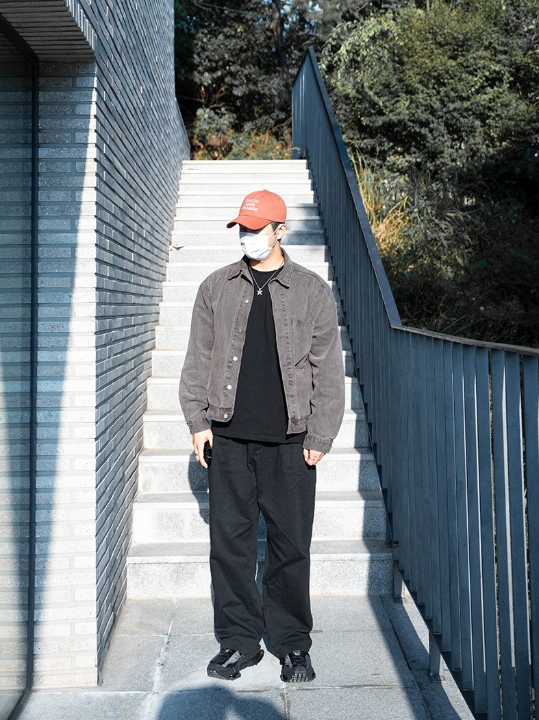 Nike x Matthew M Williams Zoom 004 Triple Black 착용 스타일 - 1