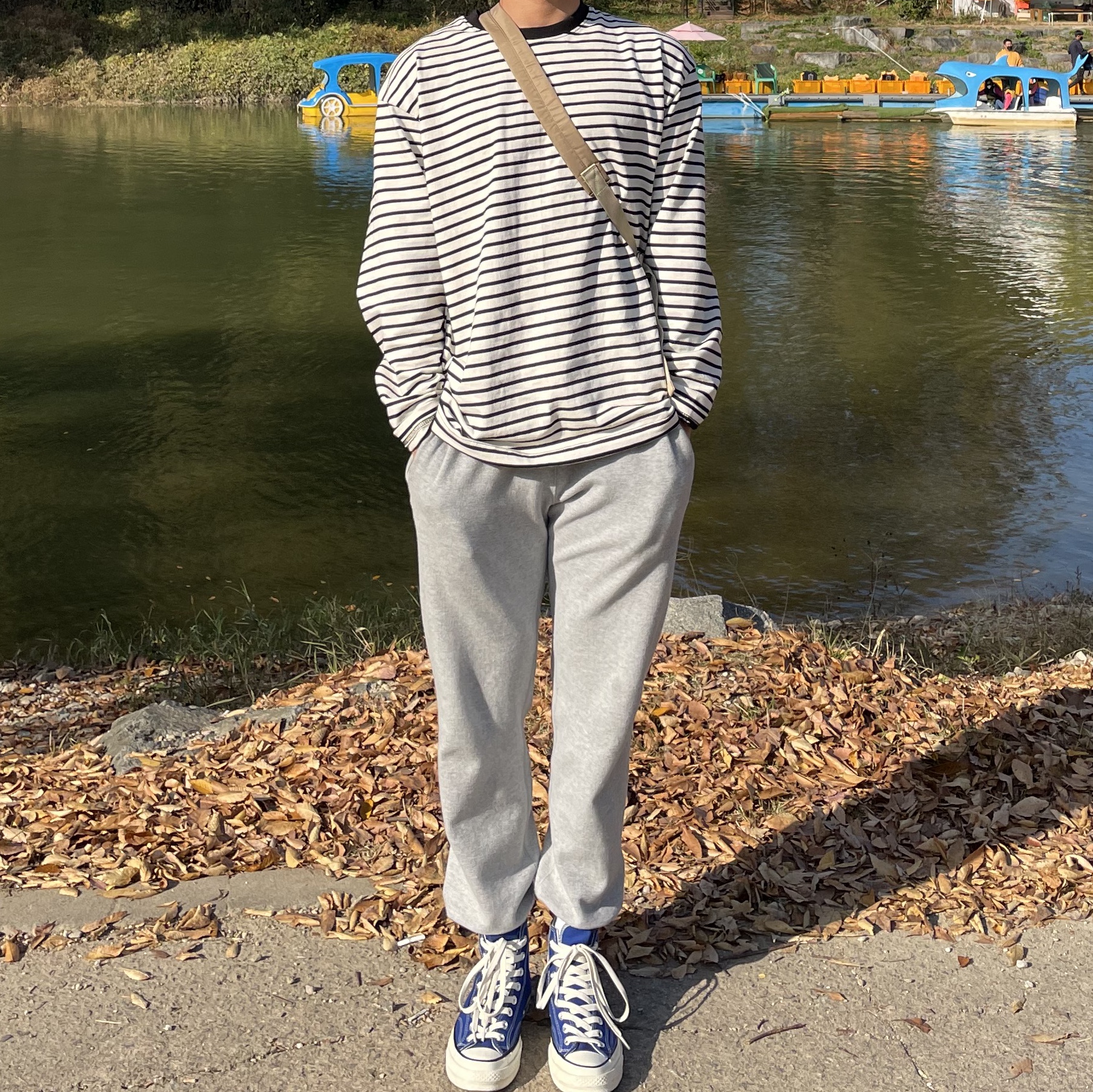 Converse Chuck 70 High Rush Blue 착용 스타일 - 1