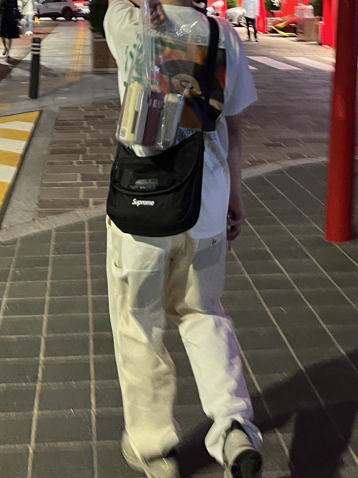 Asics x Kiko Kostadinov Gel-Burz 1 Grey, Supreme Small Messenger Bag Black - 22SS 착용 스타일 - 1