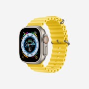 Apple Watch Ultra 49mm Titanium Case with Ocean Band Yellow (Korean Ver.)