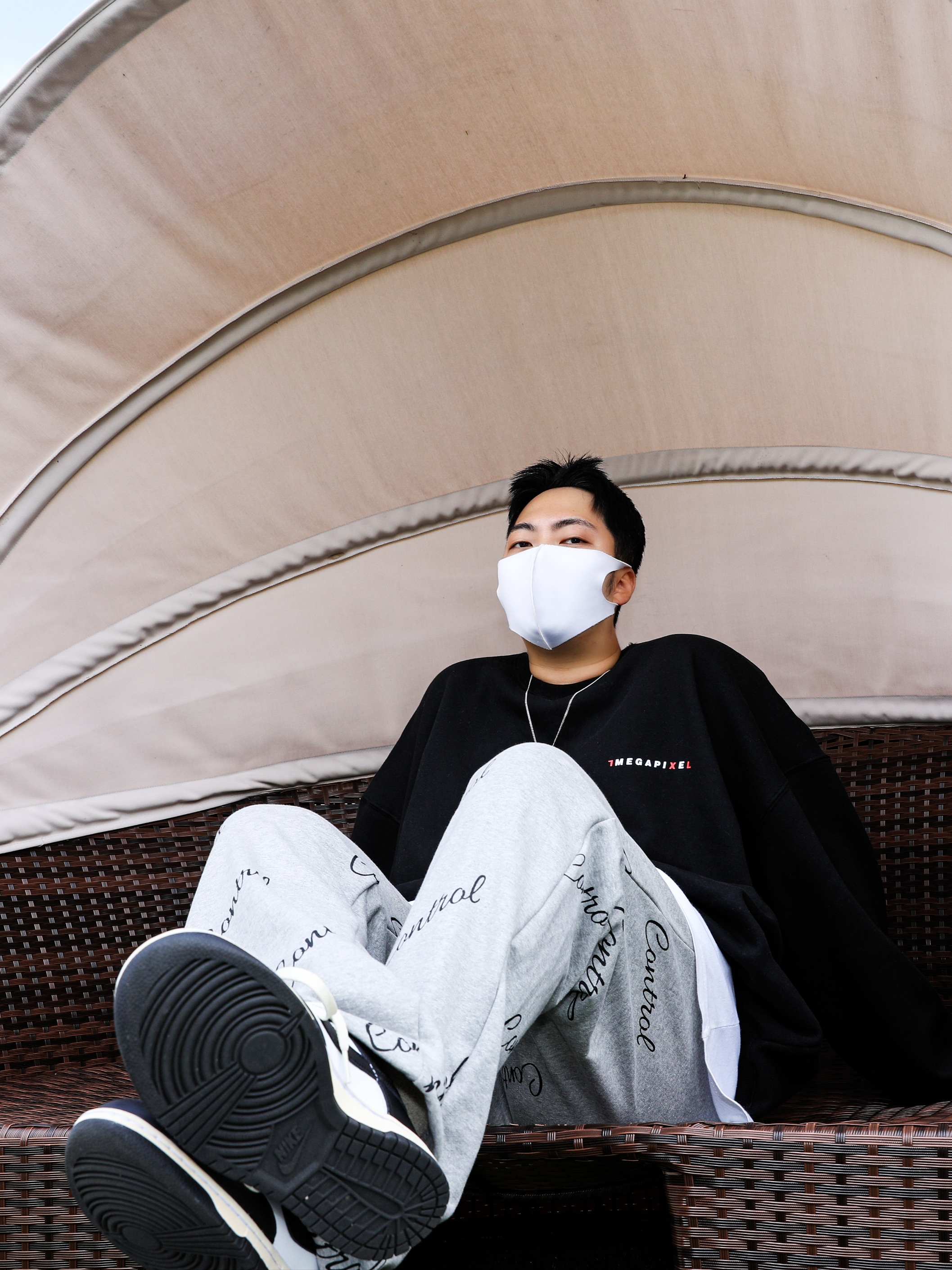 Nike Dunk Low Retro Black 착용 스타일 - 3