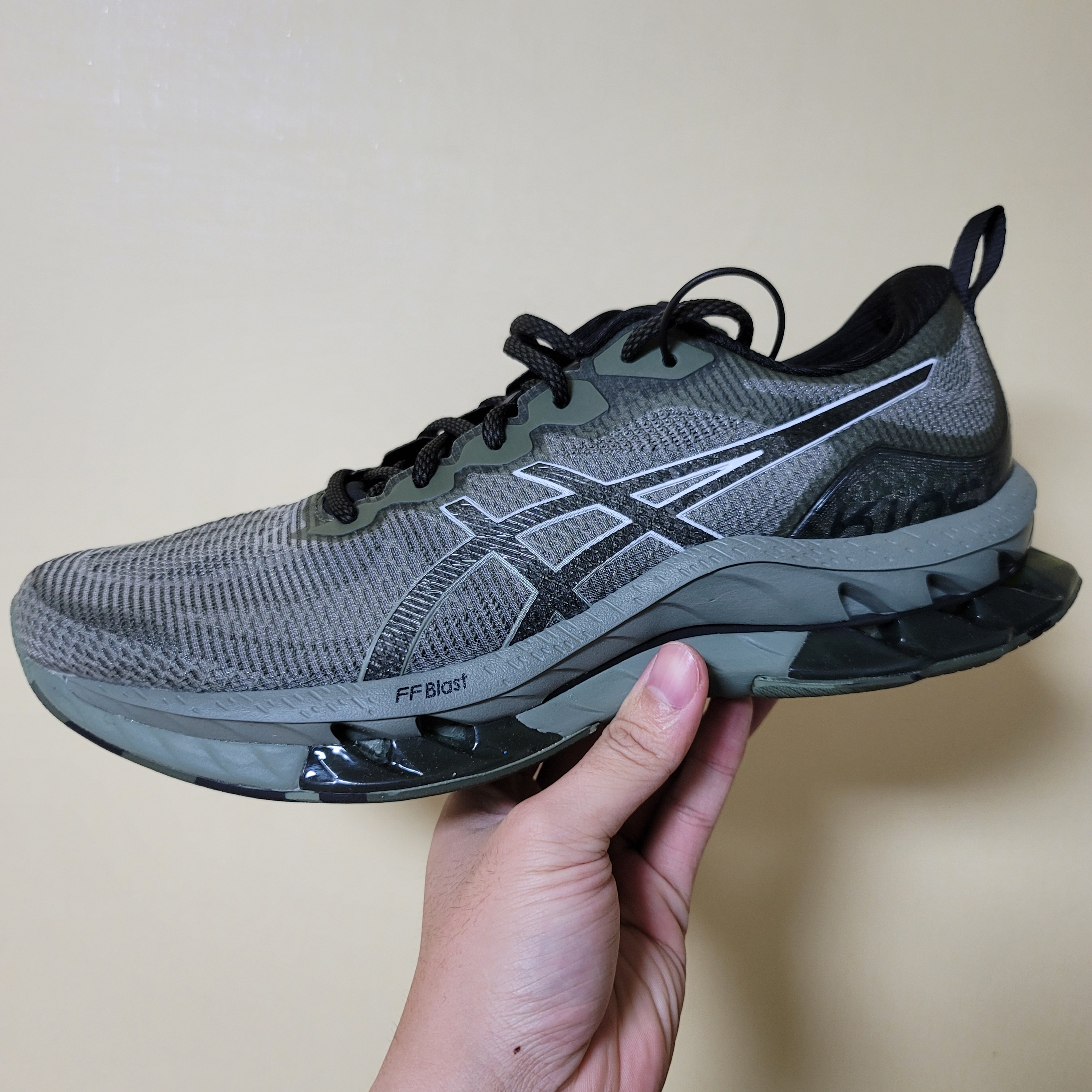 Asics Gel-Kinsei Blast LE Linchen Green White 착용 스타일 - 3