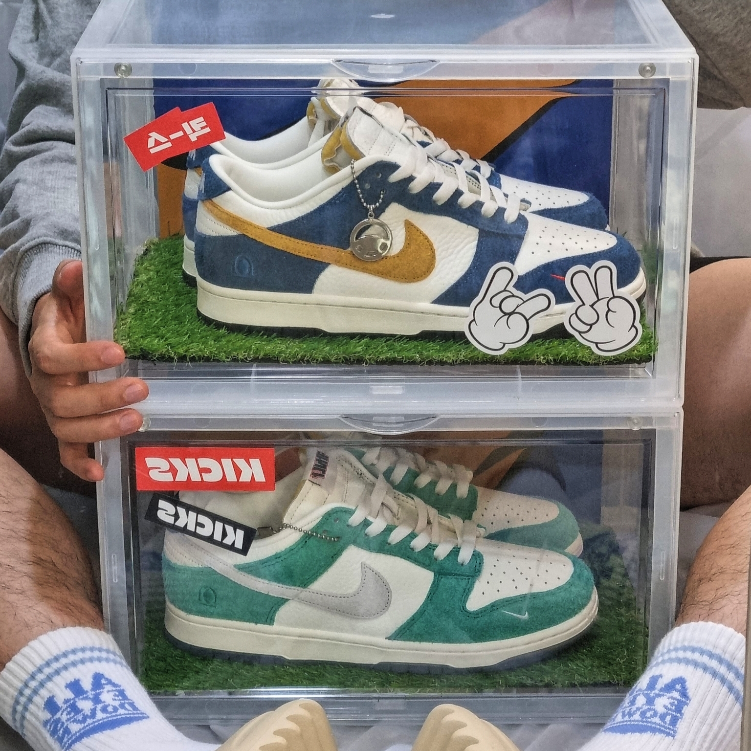 Nike x Kasina Dunk Low 80's Bus, Nike x Kasina Dunk Low Road Sign - Kasina Exclusive 착용 스타일 - 2
