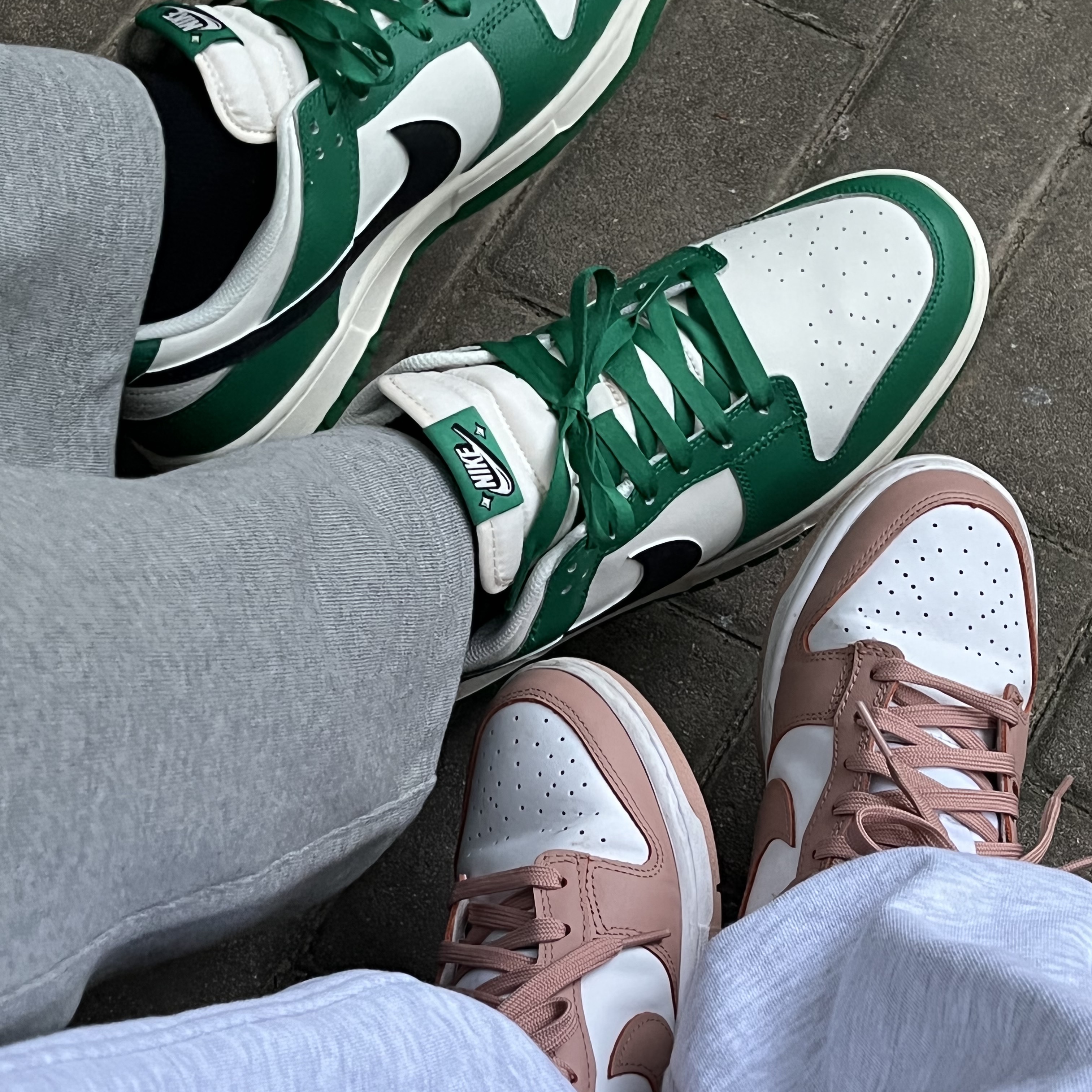 Nike Dunk Low Retro SE Jackpot Malachite, (W) Nike Dunk Low Rose Whisper 착용 스타일 - 2