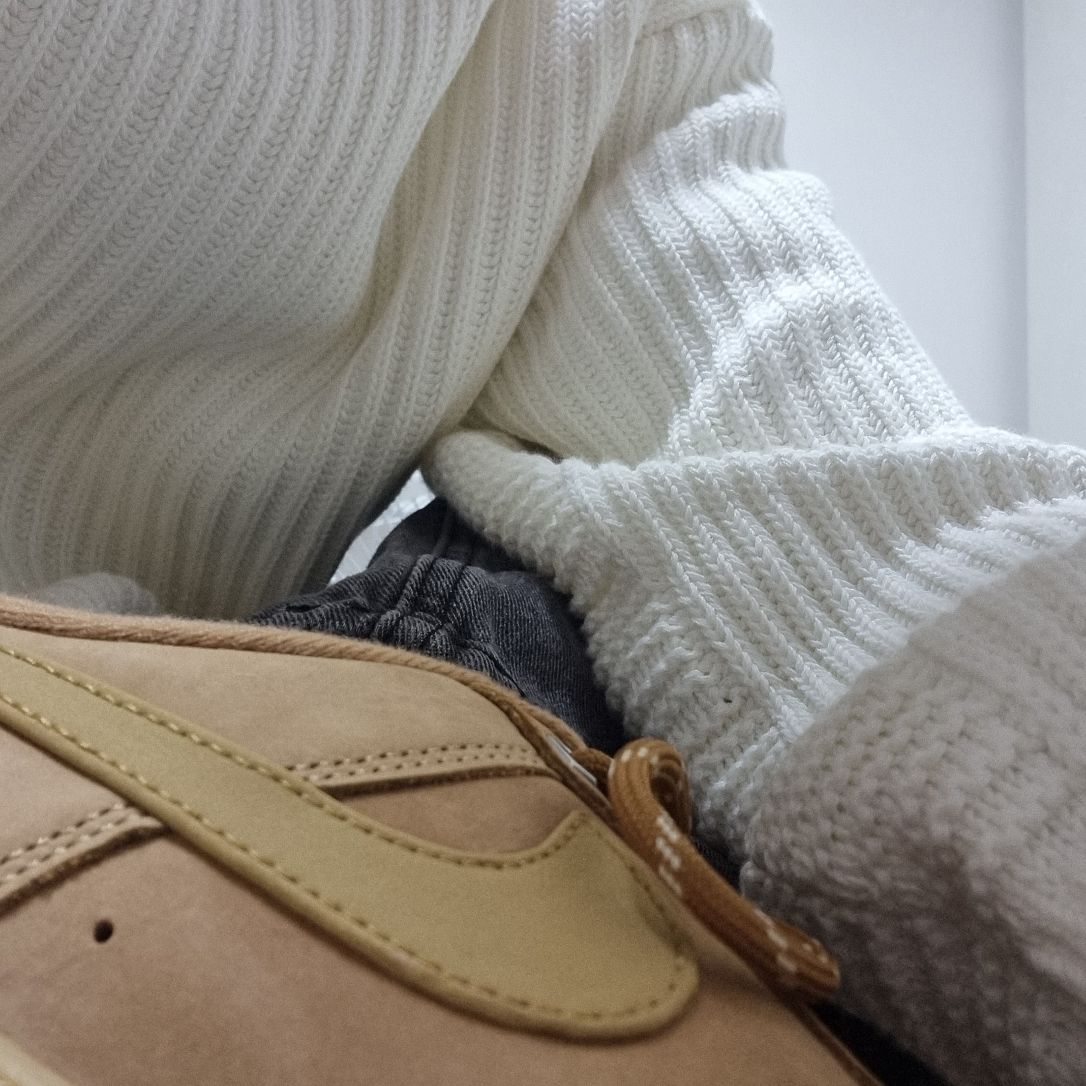 Nike Air Force 1 '07 WB Flax 착용 스타일 - 1