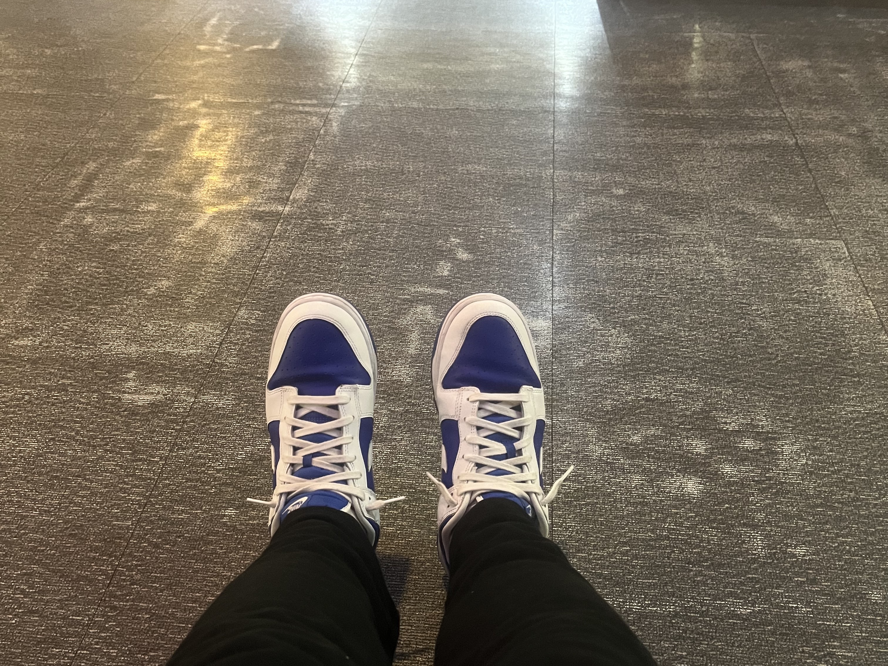 Nike Dunk Low Retro Racer Blue and White 착용 스타일