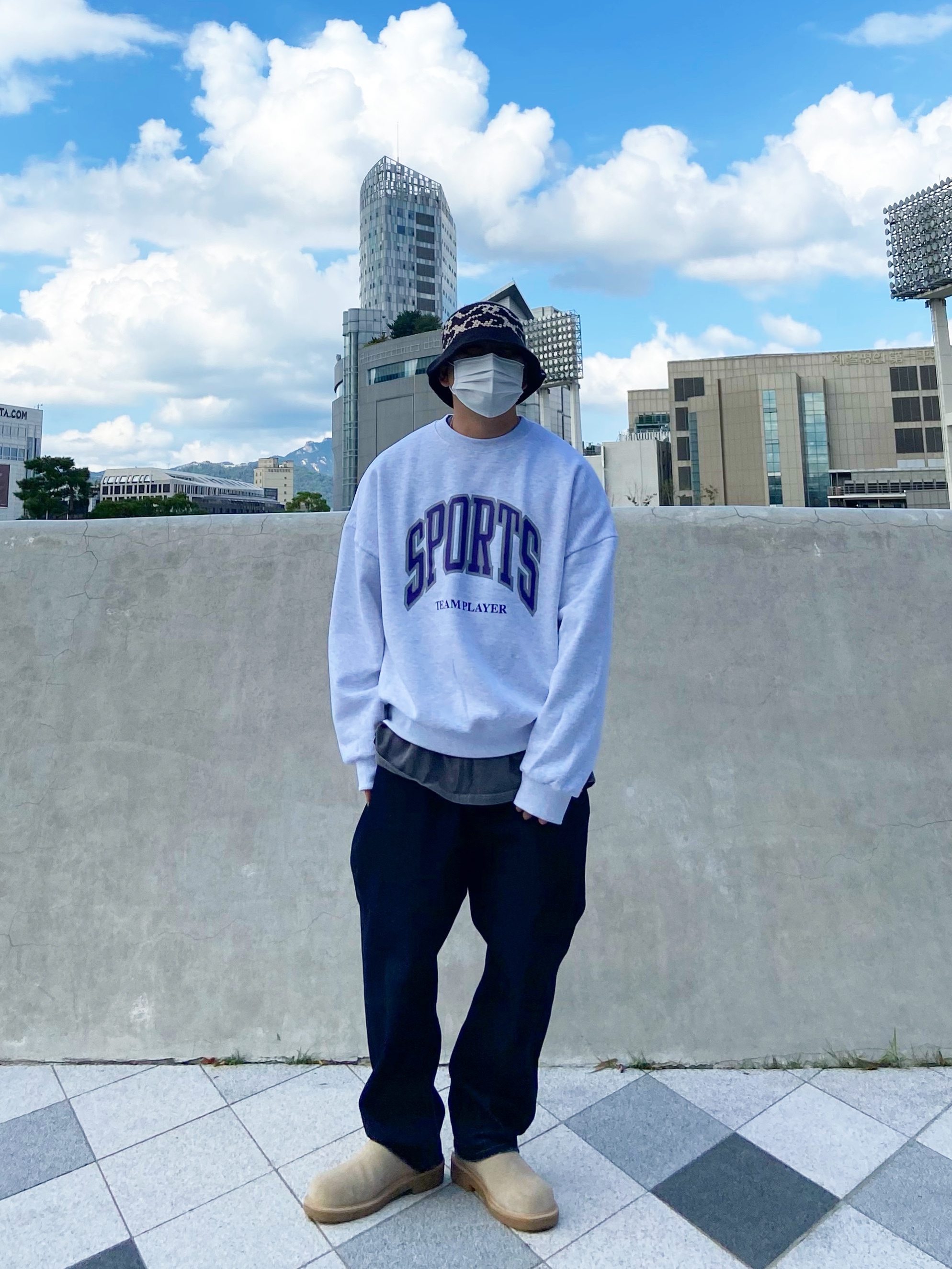 Stussy SS Knit Bucket Hat Black 착용 스타일