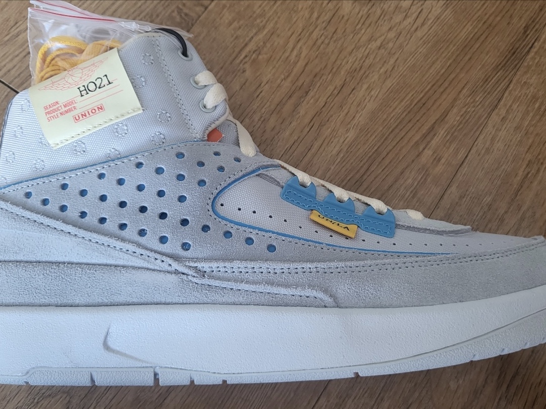 Jordan 2 x Union Retro SP Grey Fog 착용 스타일 - 1