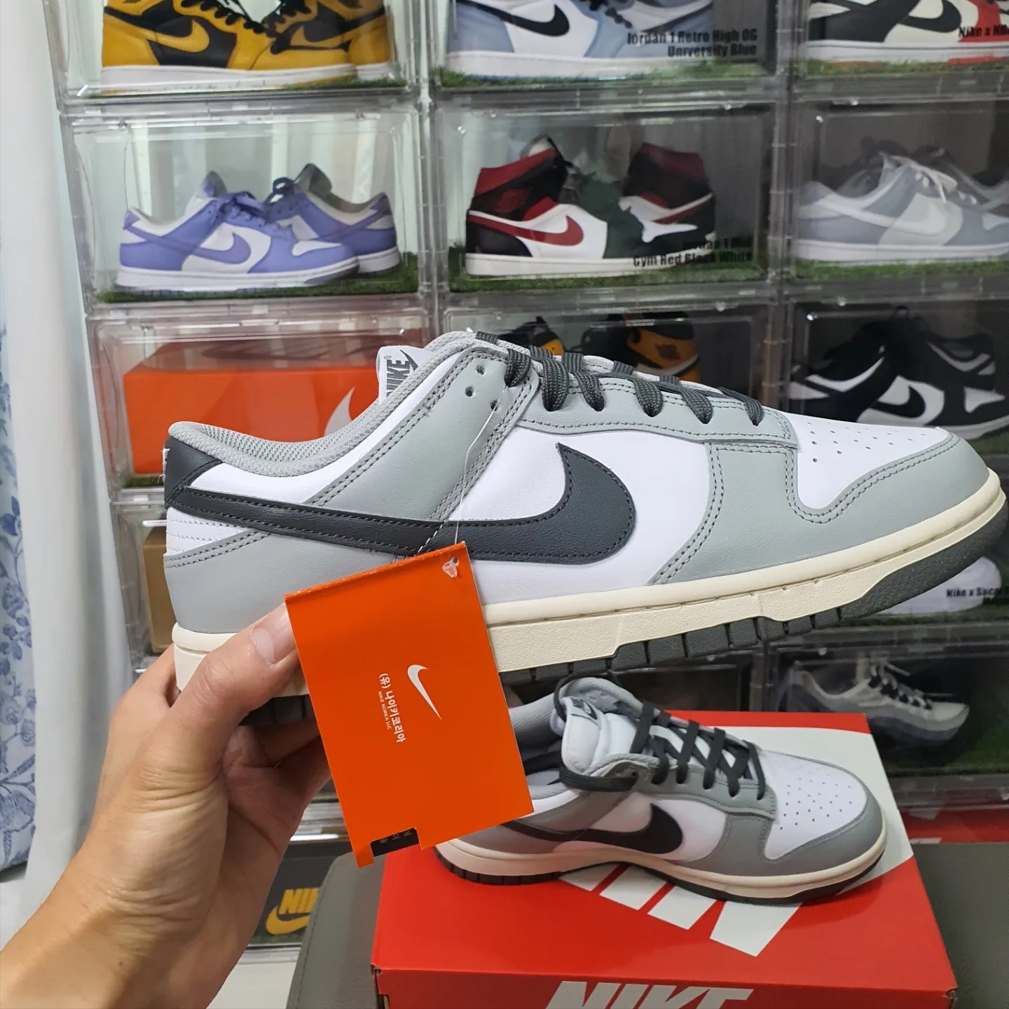 (W) Nike Dunk Low Light Smoke Grey 착용 스타일