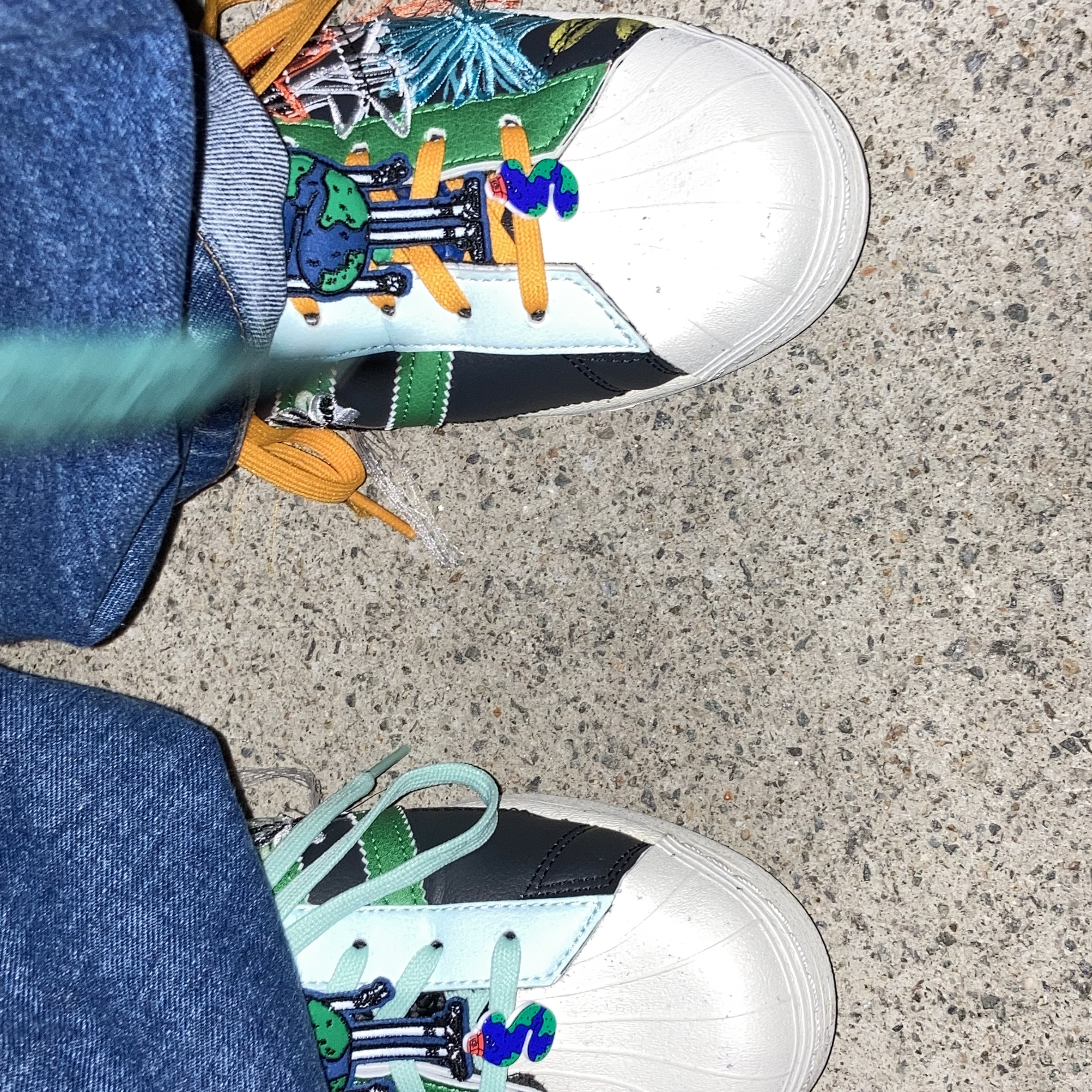 Adidas x Sean Wotherspoon Superstar Superearth Black 착용 스타일 - 3