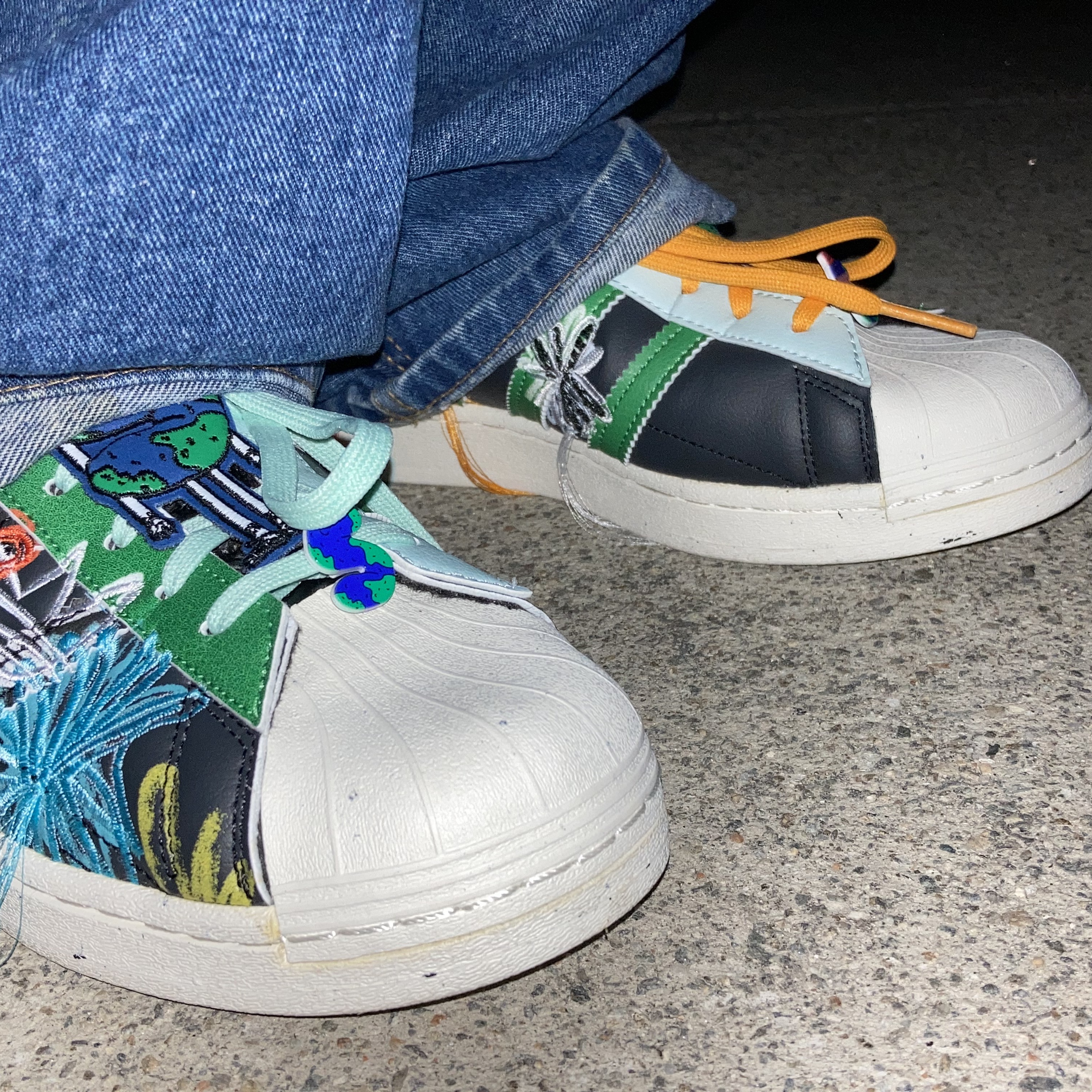 Adidas x Sean Wotherspoon Superstar Superearth Black 착용 스타일 - 5
