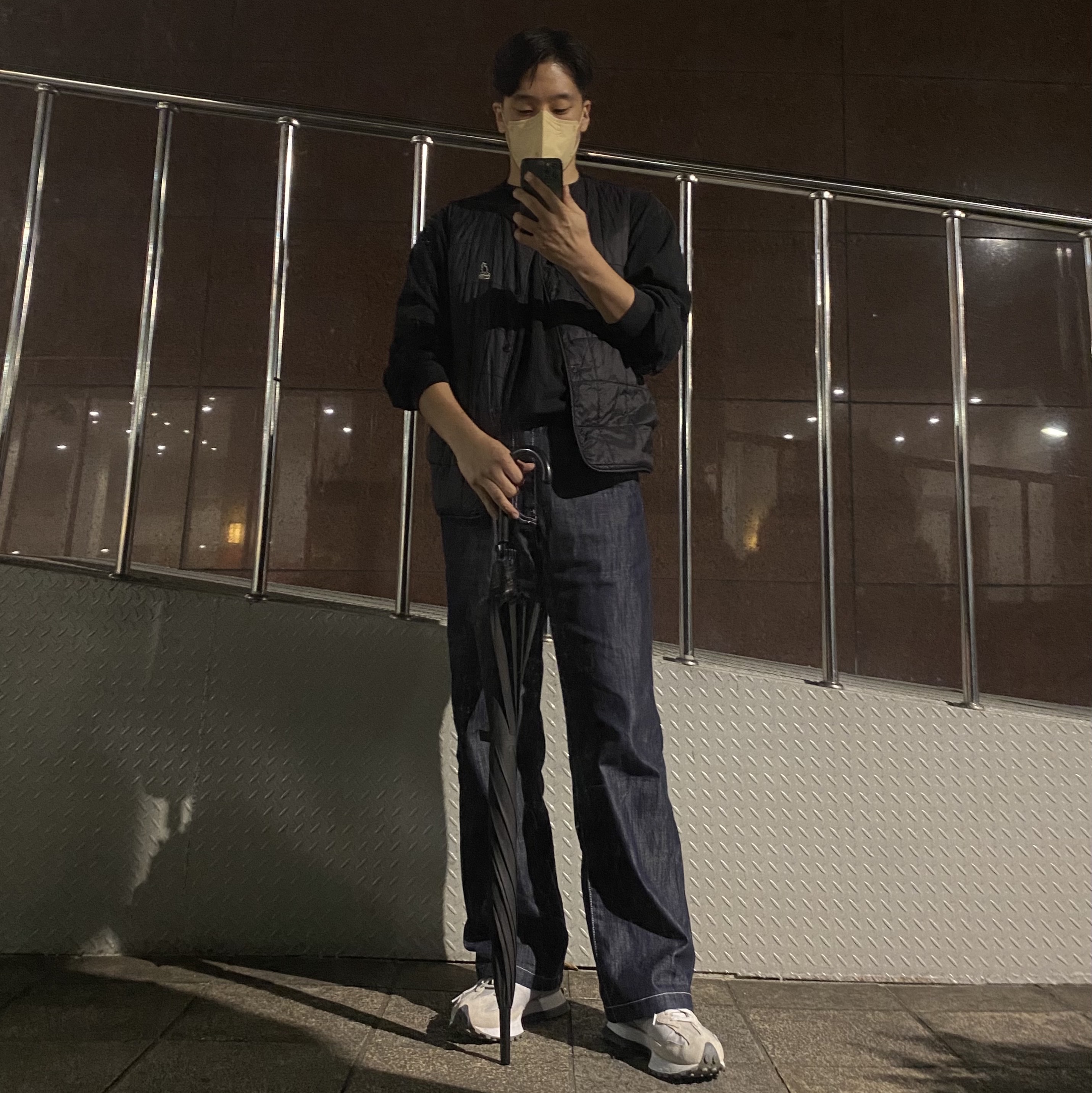 New Balance 327 White Black 착용 스타일