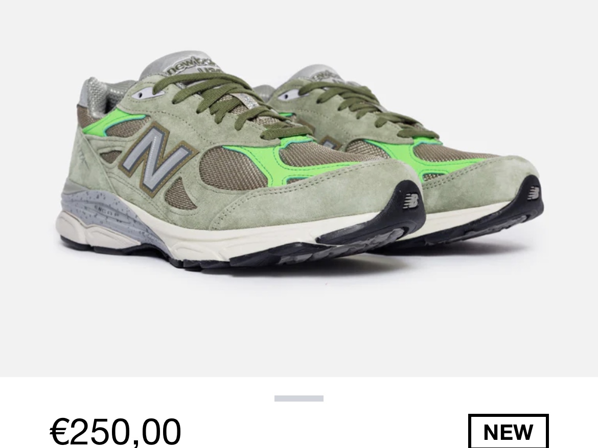 New Balance x Patta 990v3 Made in USA Olive 착용 스타일 - 5
