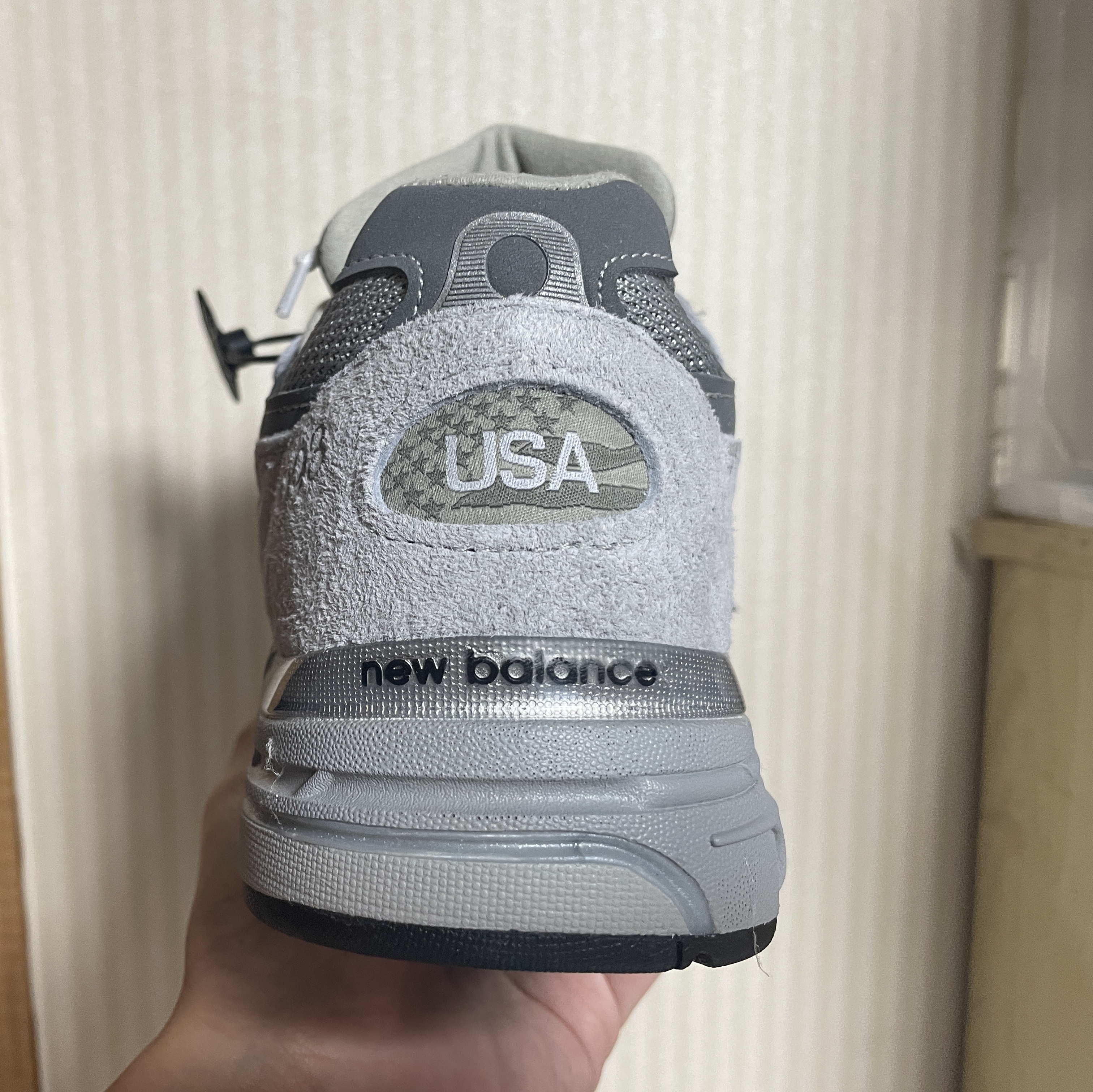 New Balance 993 Made in USA Grey - D Standard 착용 스타일 - 3