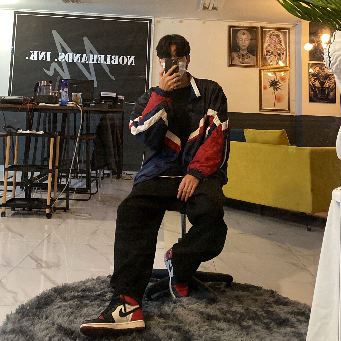 Jordan 1 Retro High OG Bred Toe 착용 스타일