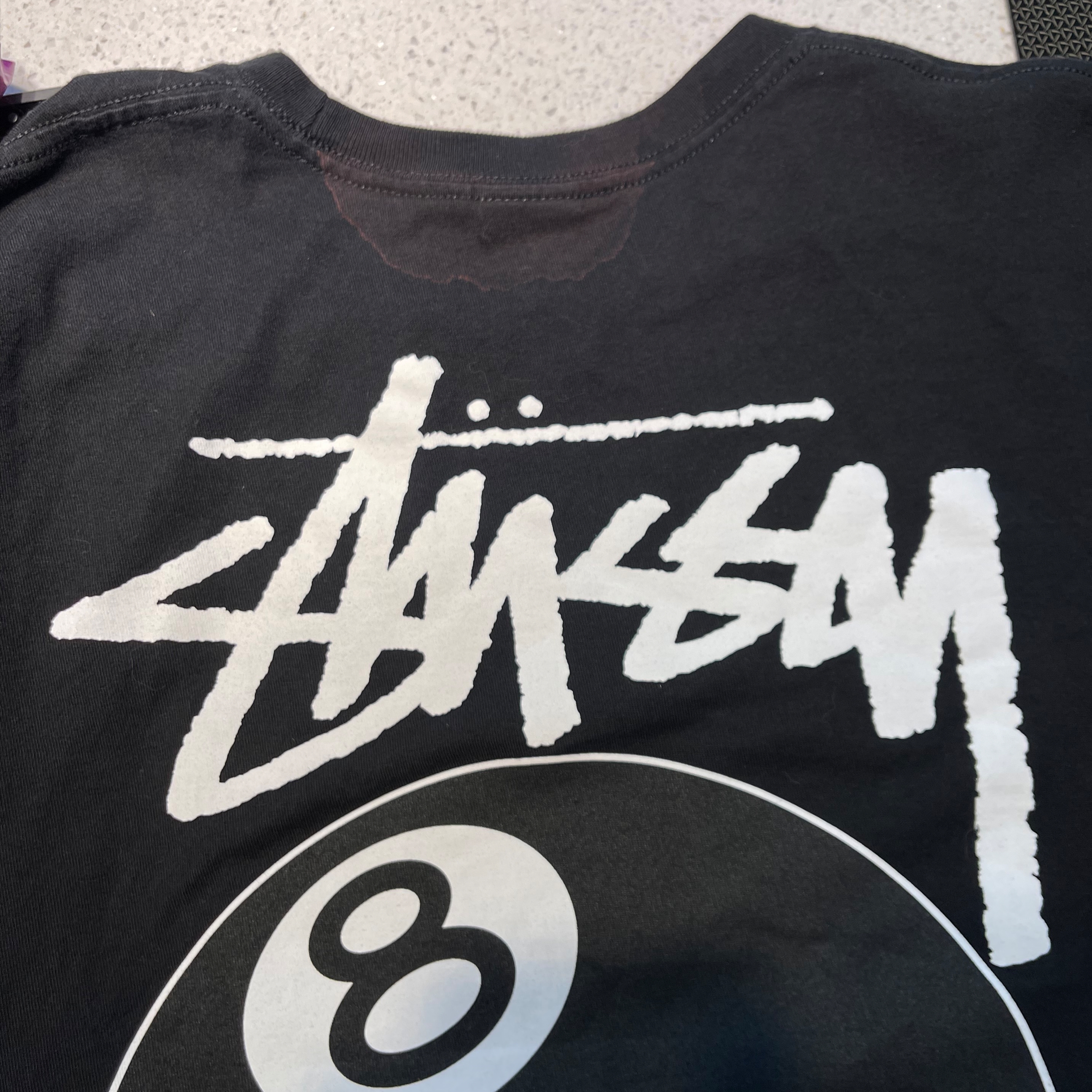 Stussy 8 Ball T-Shirt Black - 22SS 착용 스타일 - 1
