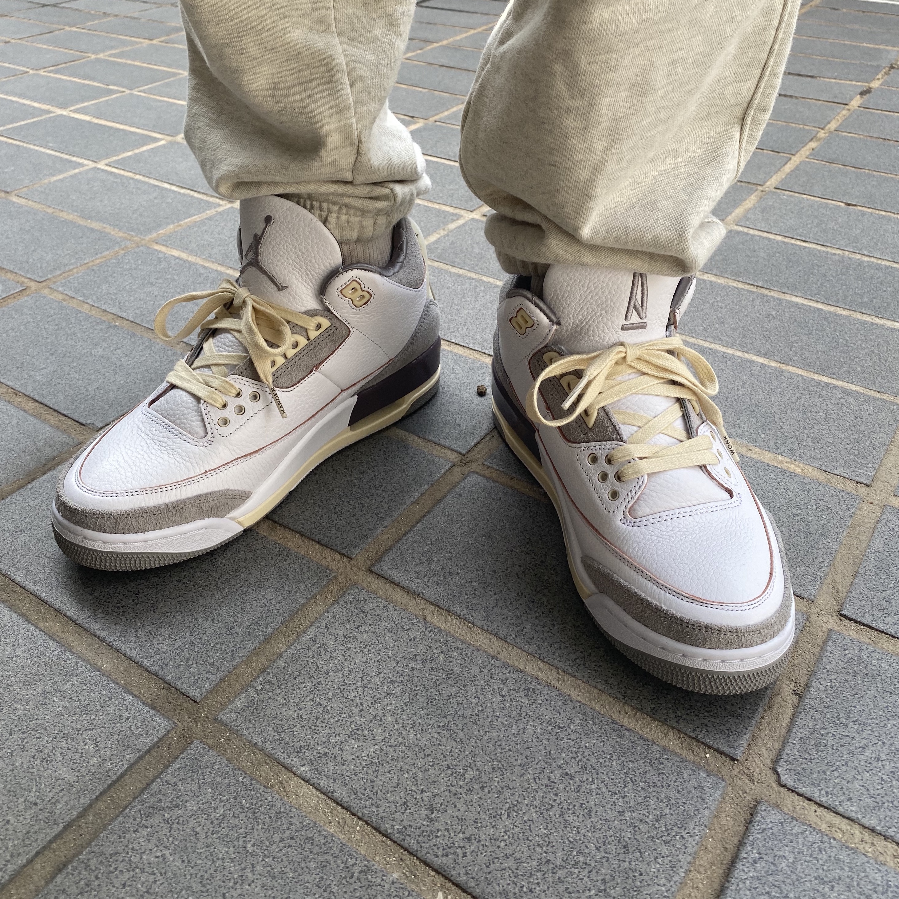 (W) Jordan 3 x A Ma Maniere Retro SP 착용 스타일 - 1