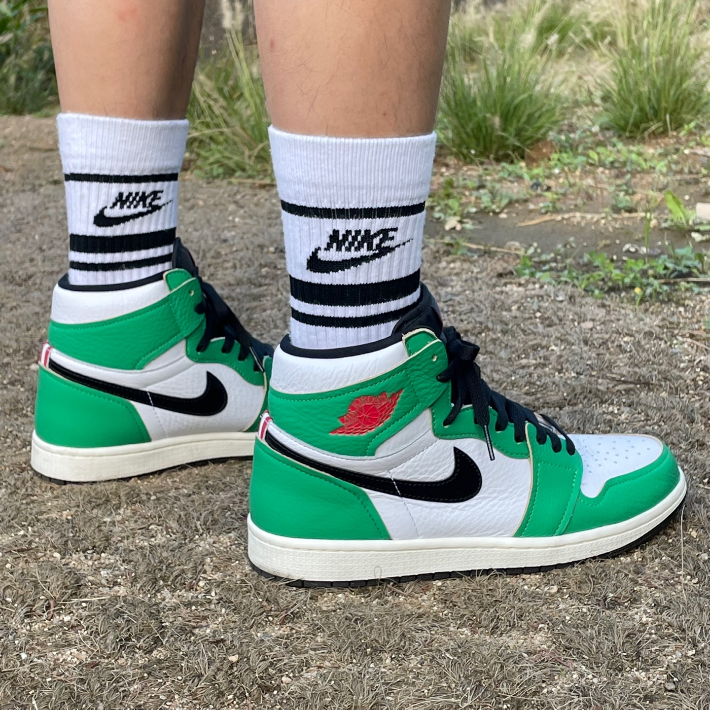(W) Jordan 1 Retro High OG Lucky Green 착용 스타일