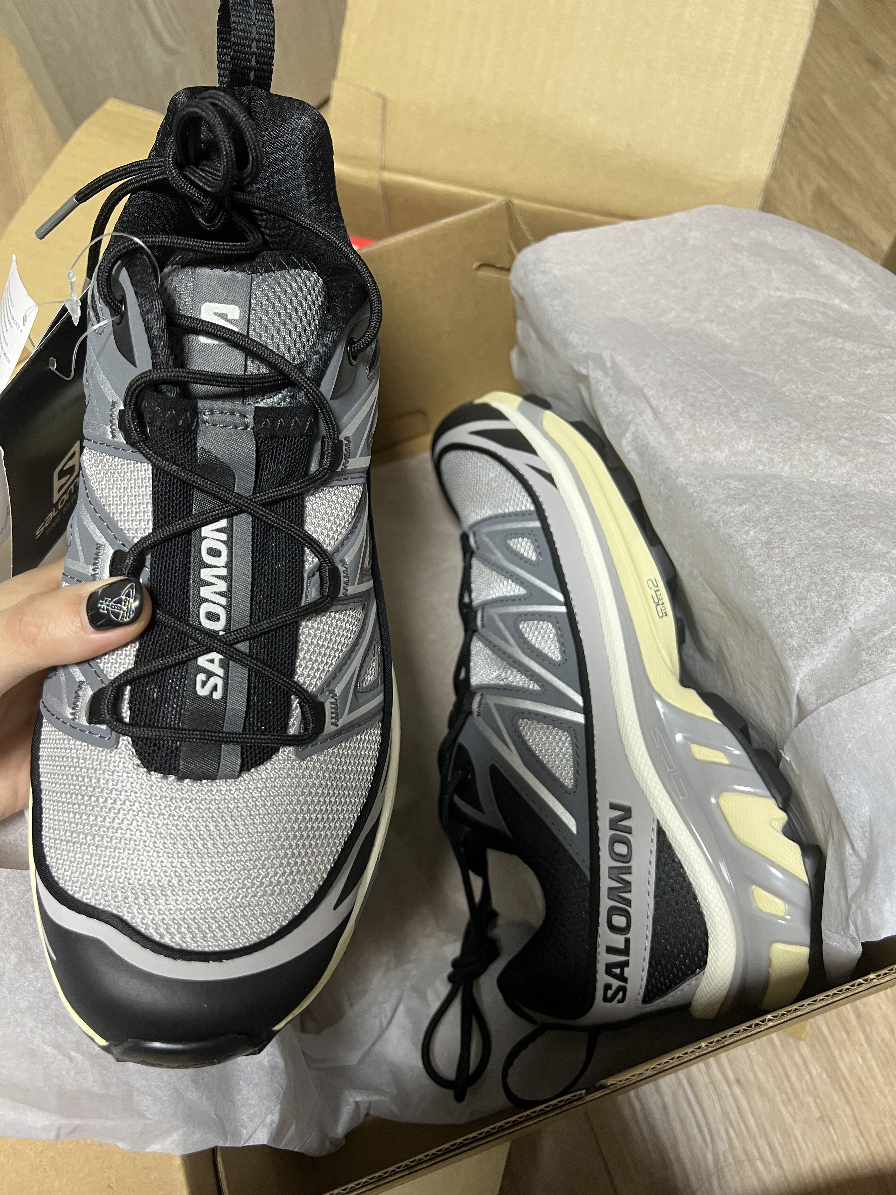 Salomon XT-6 Expanse Alloy Quiet Shade 착용 스타일