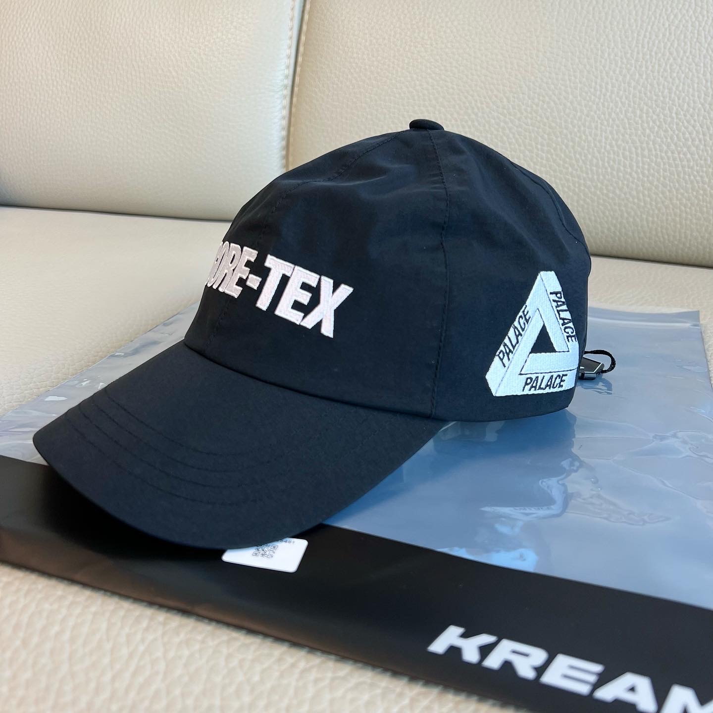 Palace Gore-Tex 6-Panel Black - 22FW 착용 스타일 - 1