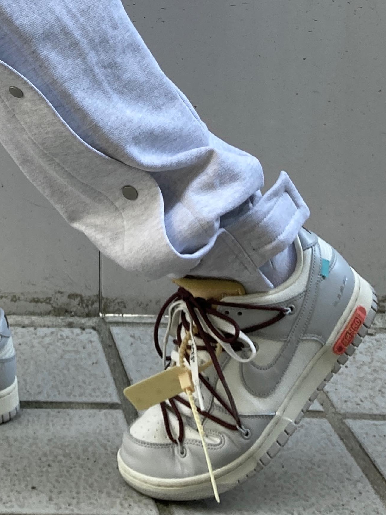 Nike x Off-White Dunk Low The 50 - Lot 46 착용 스타일 - 5