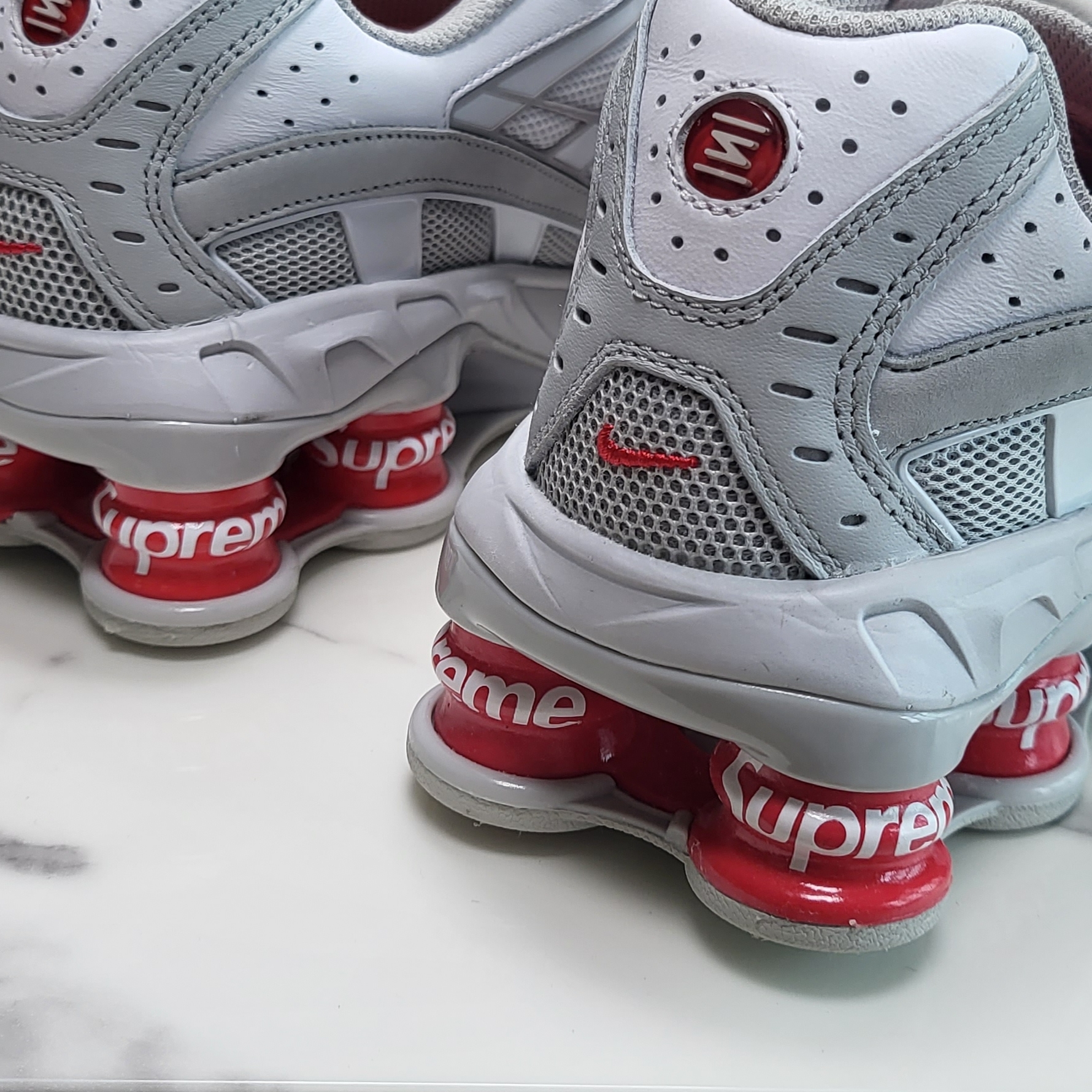 Nike x Supreme Shox Ride 2 SP White 착용 스타일 - 4