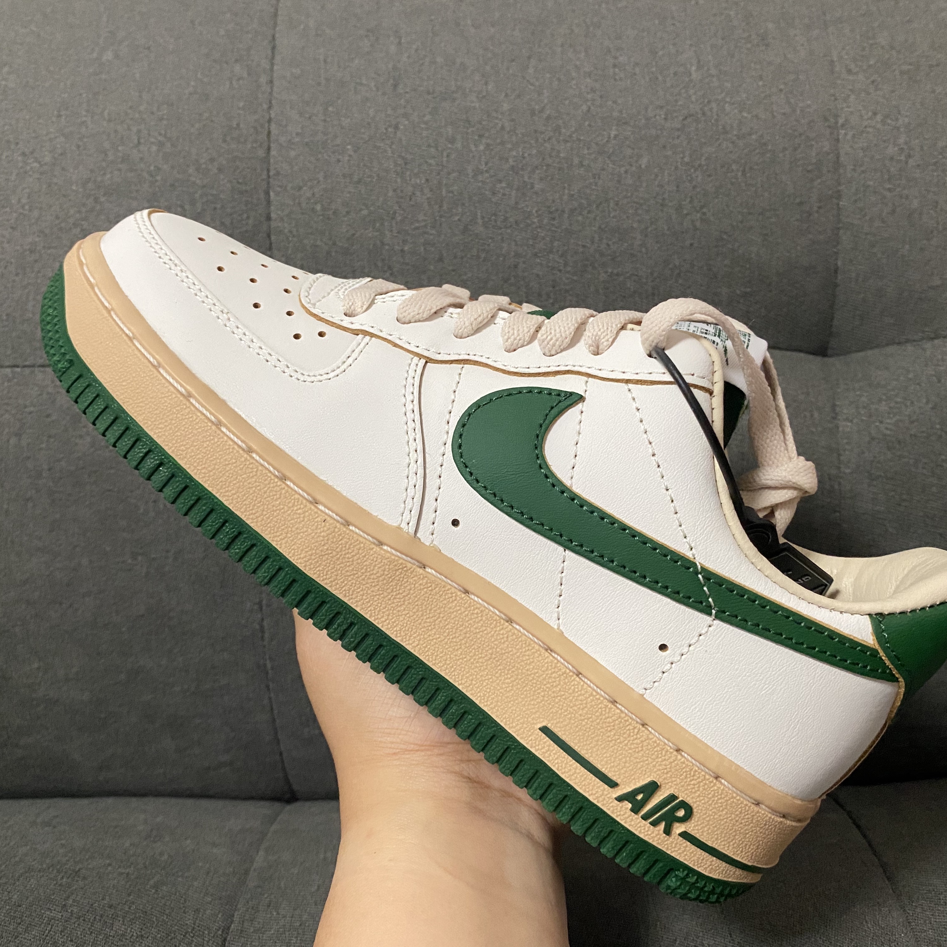 (W) Nike Air Force 1 Low Gorge Green 착용 스타일 - 4