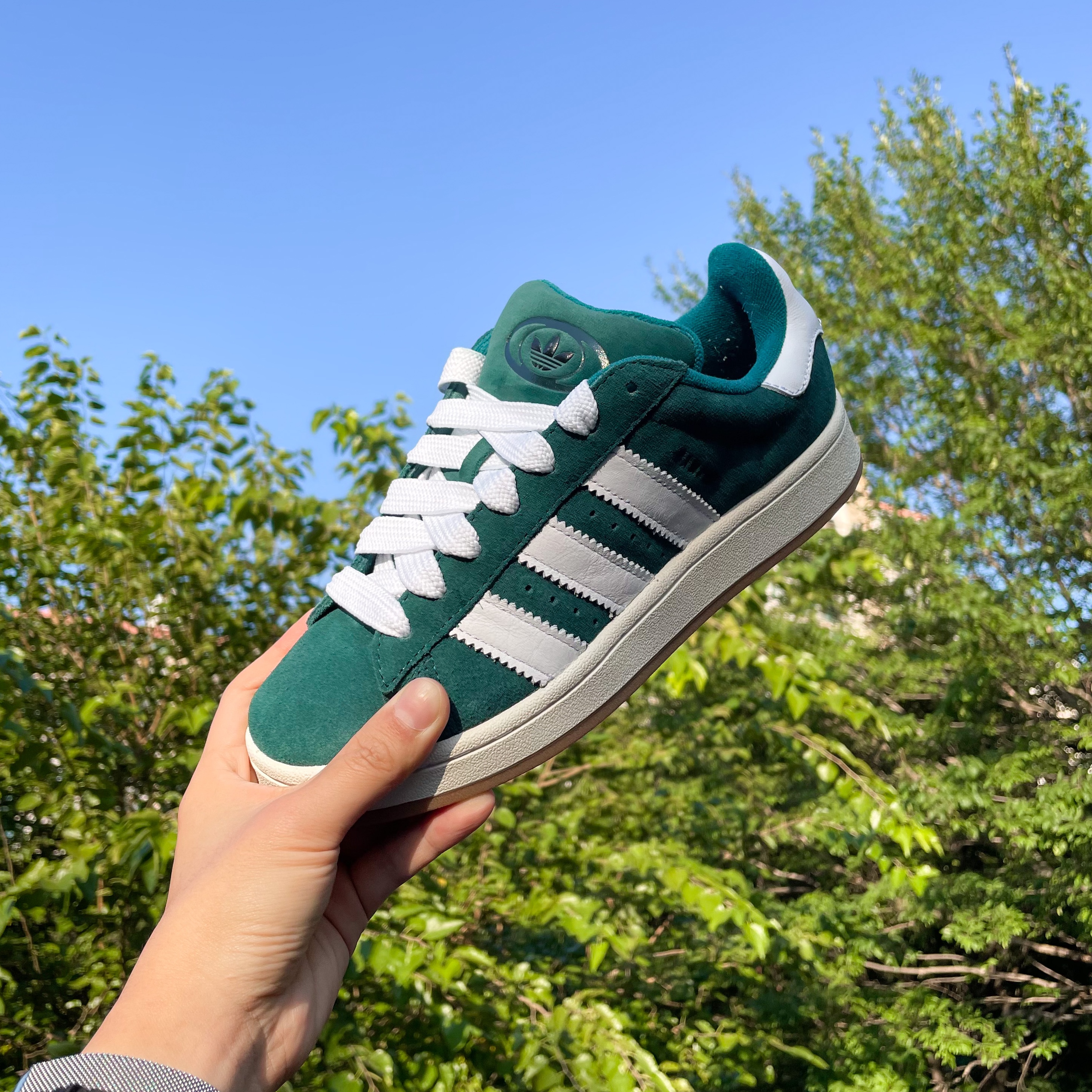 Adidas Campus 00s St Forest Glade 착용 스타일 - 1