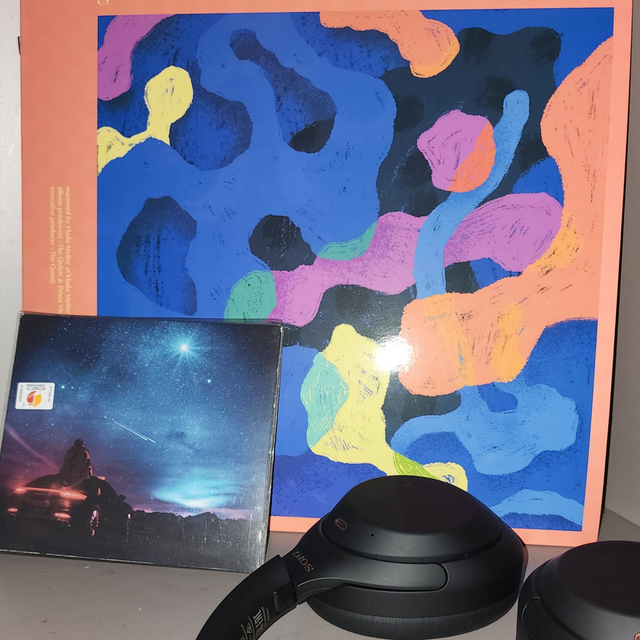 Sony WH-1000XM4 Black (Korean Ver.), The Quiett Glow Forever Instrumental LP Orange 착용 스타일