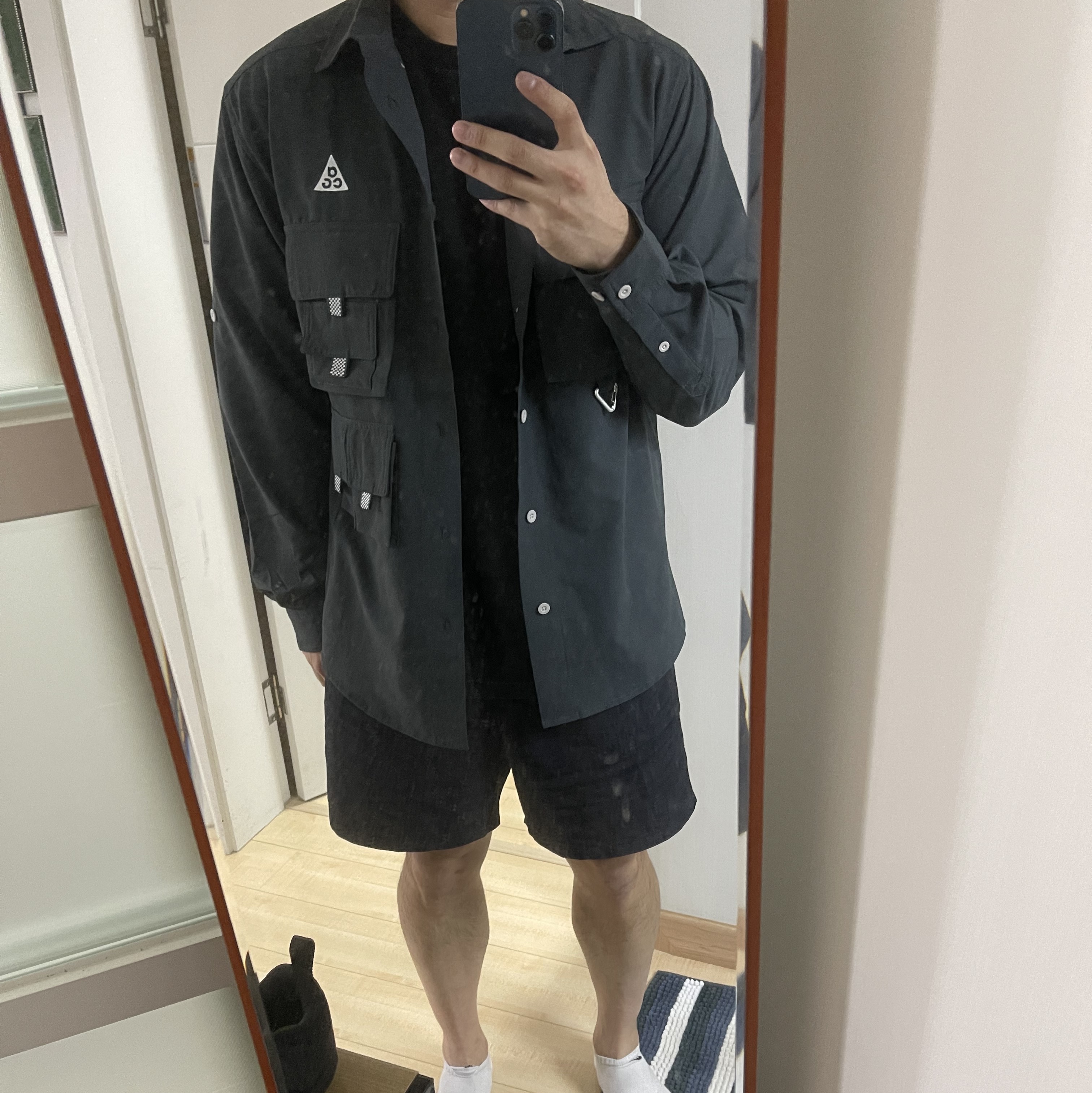 Nike ACG Dri-Fit UV Devastation Trail Shirt Dark Smoke Grey - Asia 착용 스타일 - 2