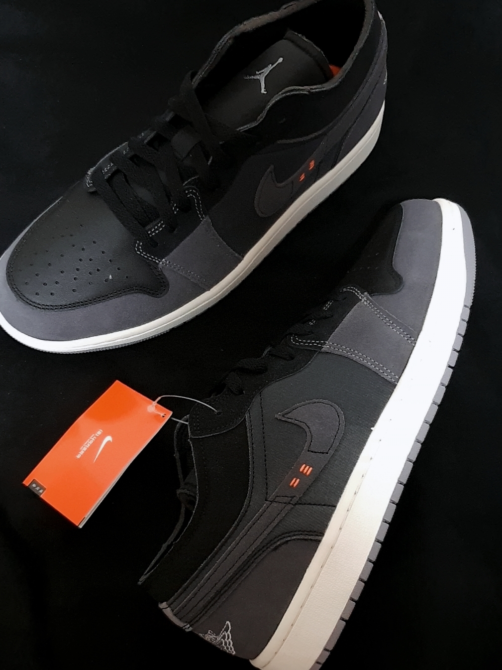 Jordan 1 Low SE Craft Black Cement Grey 착용 스타일