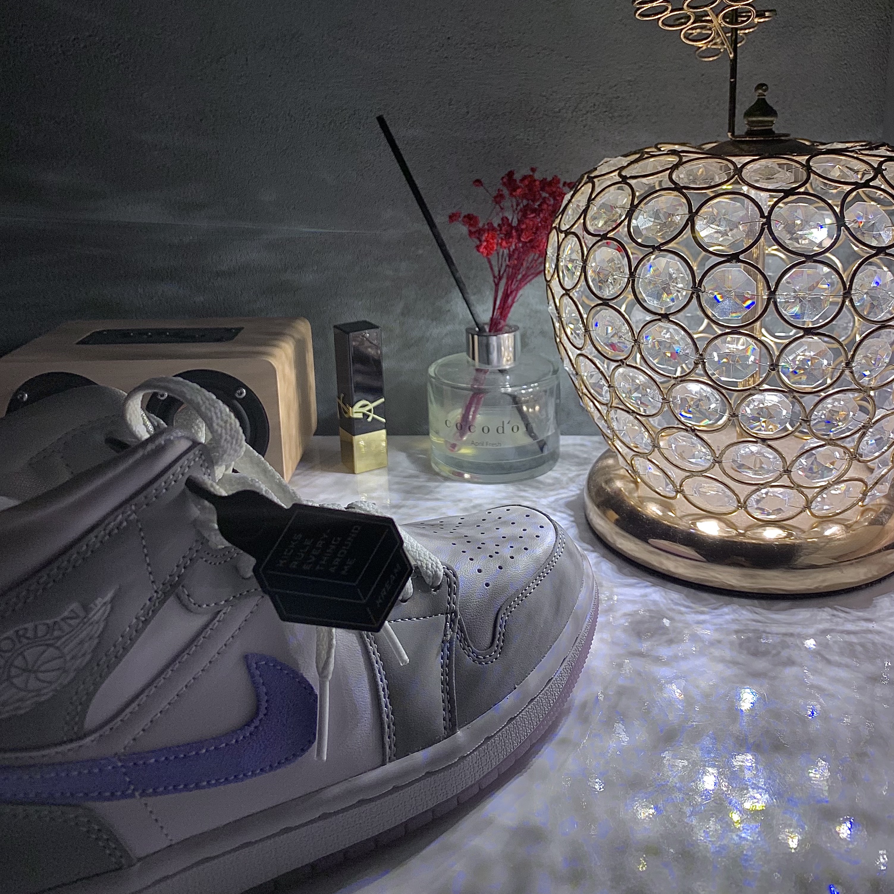 (W) Jordan 1 Mid Wolf Grey 착용 스타일