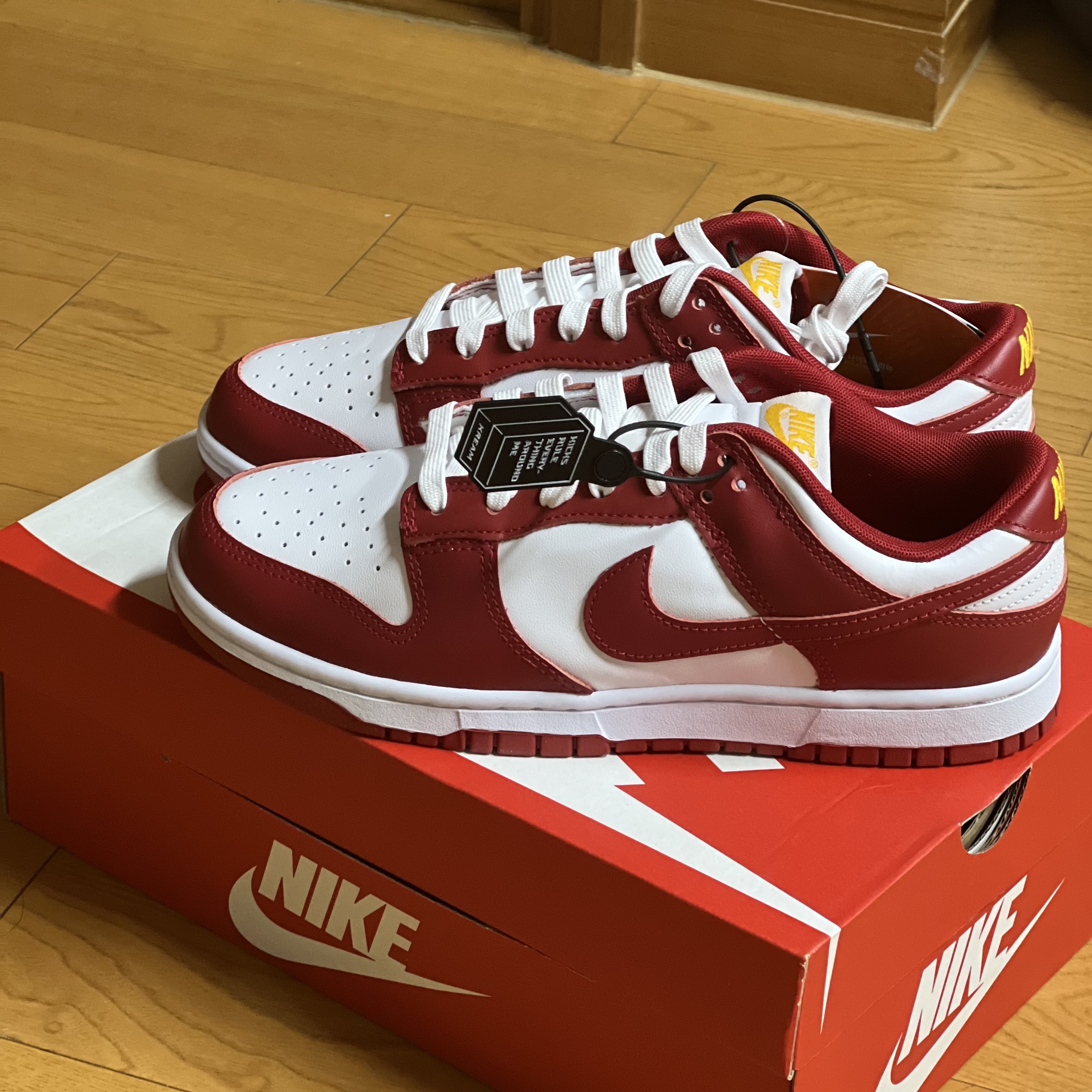 Nike Dunk Low Retro Gym Red 착용 스타일 - 1