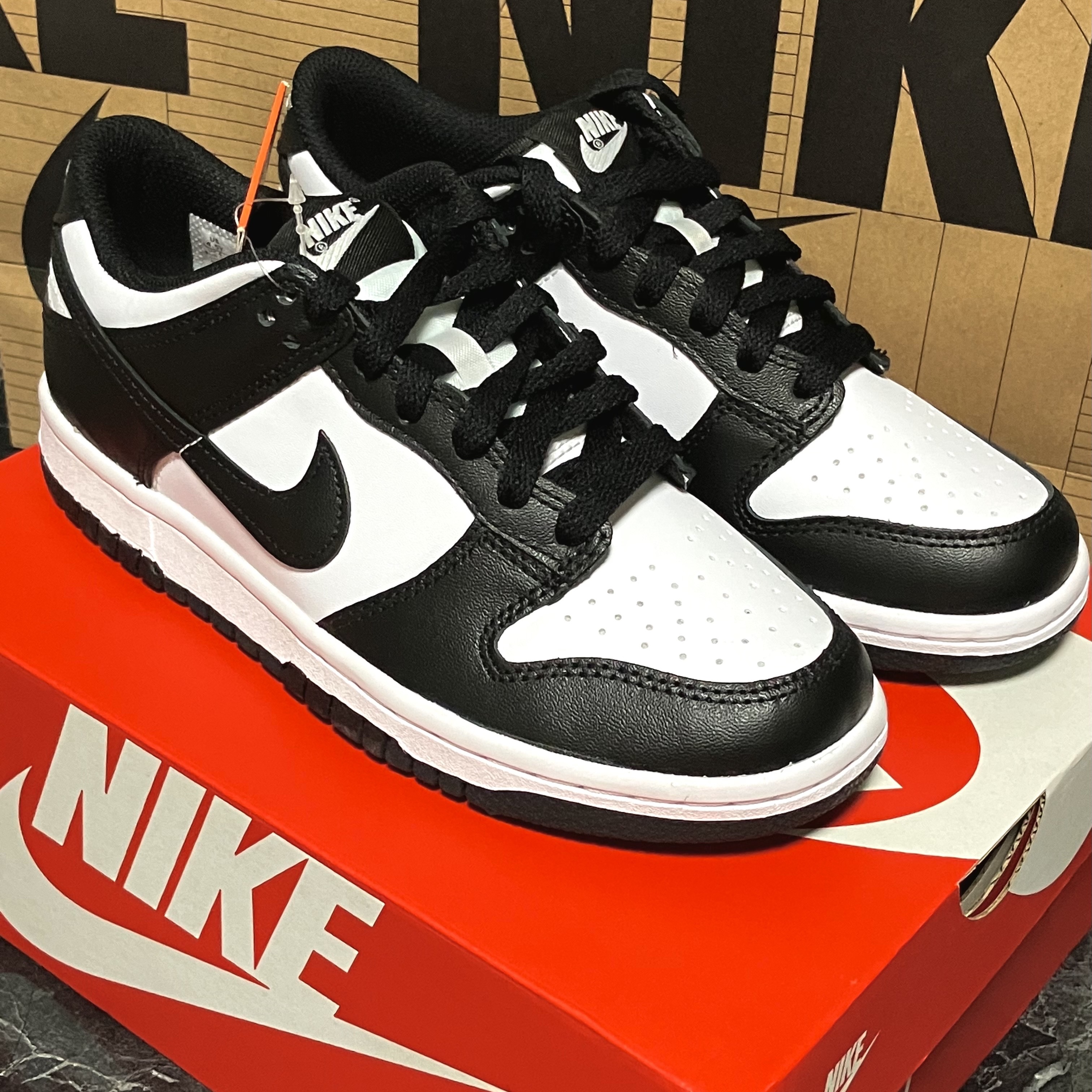 (GS) Nike Dunk Low Black 착용 스타일
