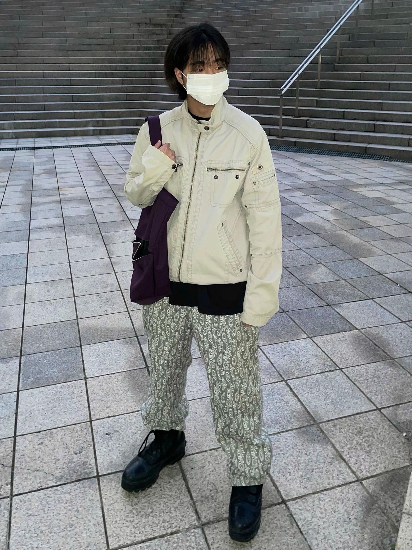 Converse x Ambush Chuck Taylor All Star Duck Boot Black 착용 스타일 - 1