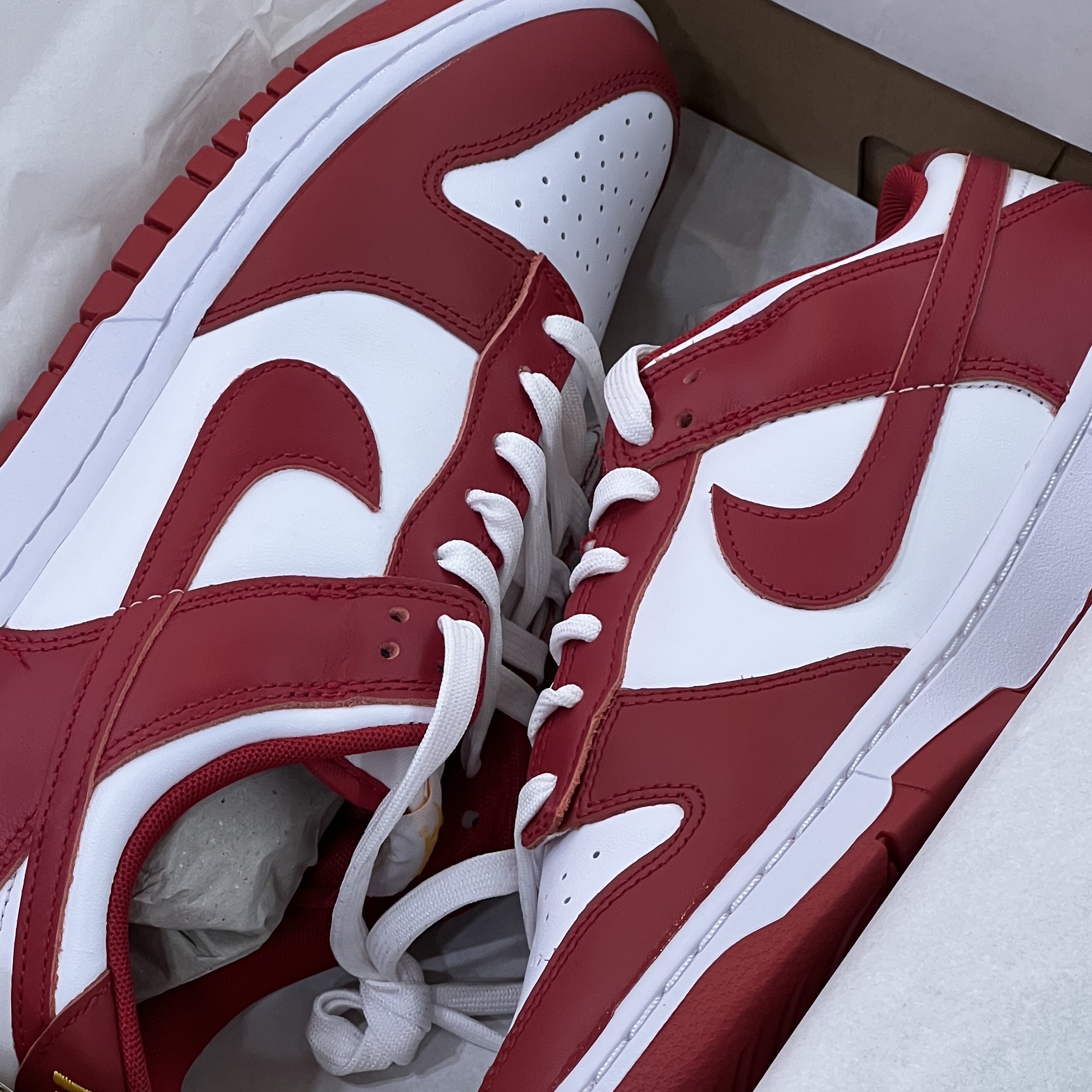 Nike Dunk Low Retro Gym Red 착용 스타일 - 1