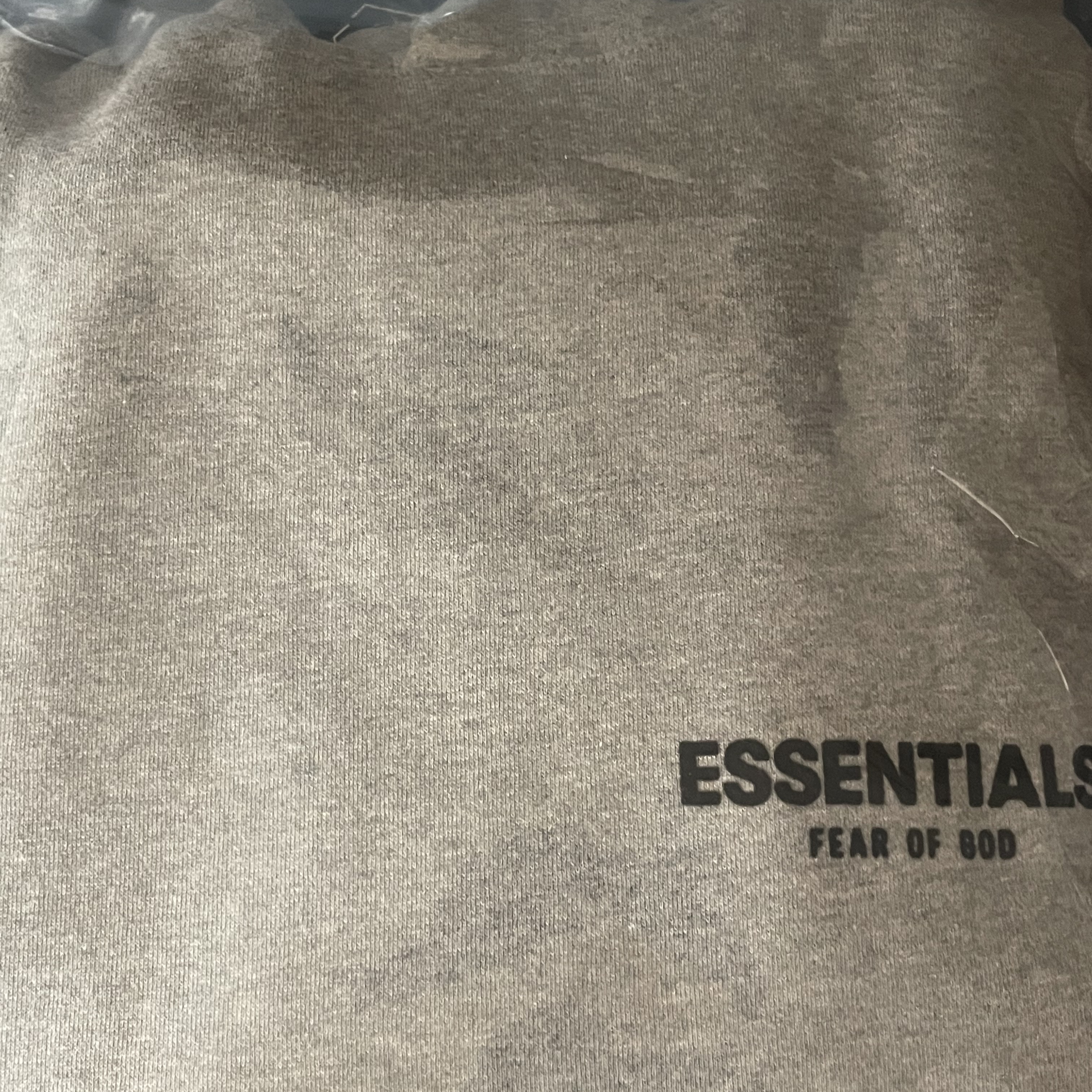 Essentials The Core Collection Hoodie Dark Oatmeal 착용 스타일 - 1