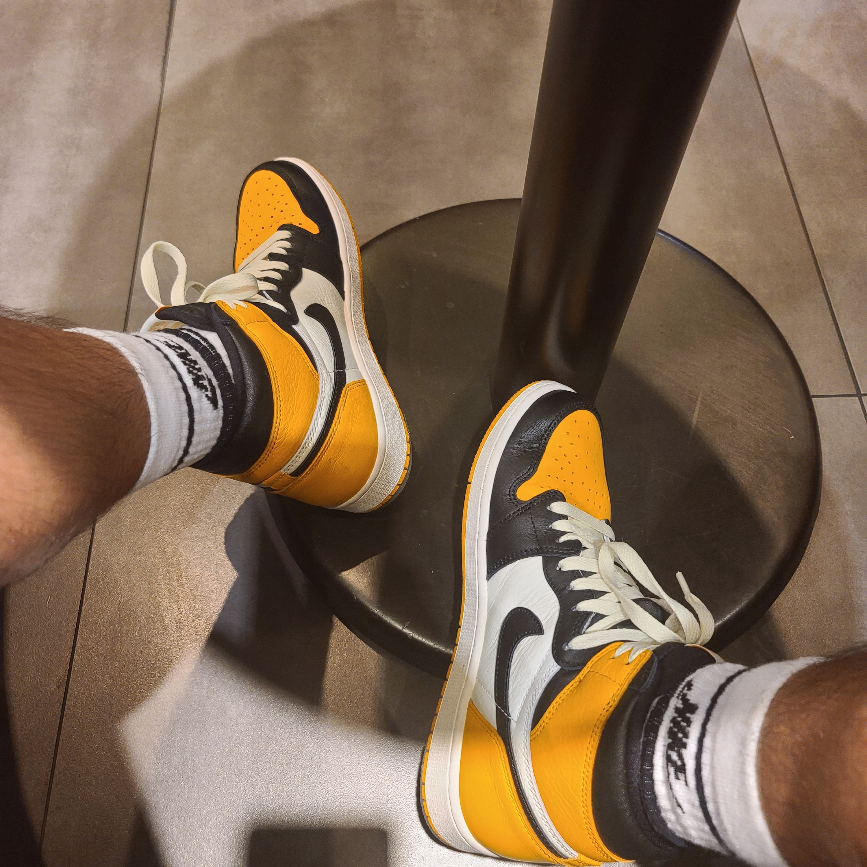 Jordan 1 Retro High OG Taxi, (GS) Jordan 1 Retro High OG Taxi 착용 스타일
