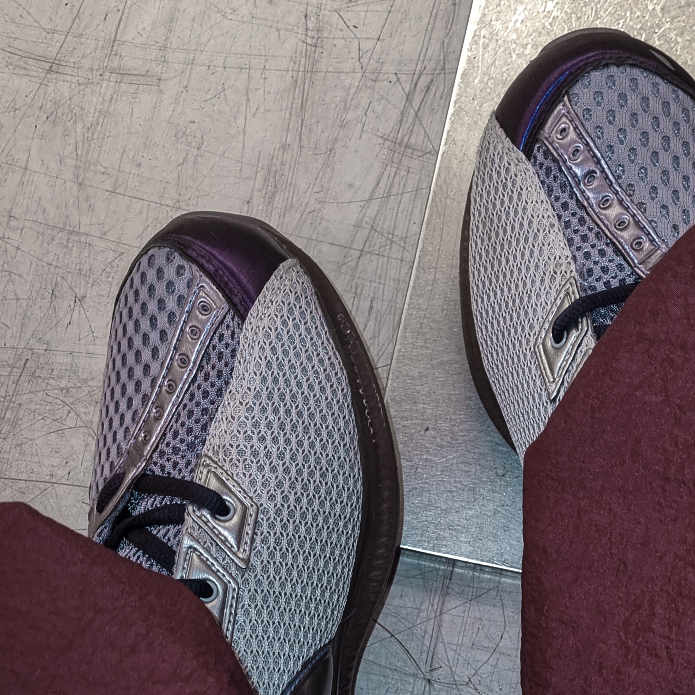 Asics x Kiko Kostadinov Gel Sokat Infinity Purple, Human Made Animal Ring Duck Green 착용 스타일 - 2