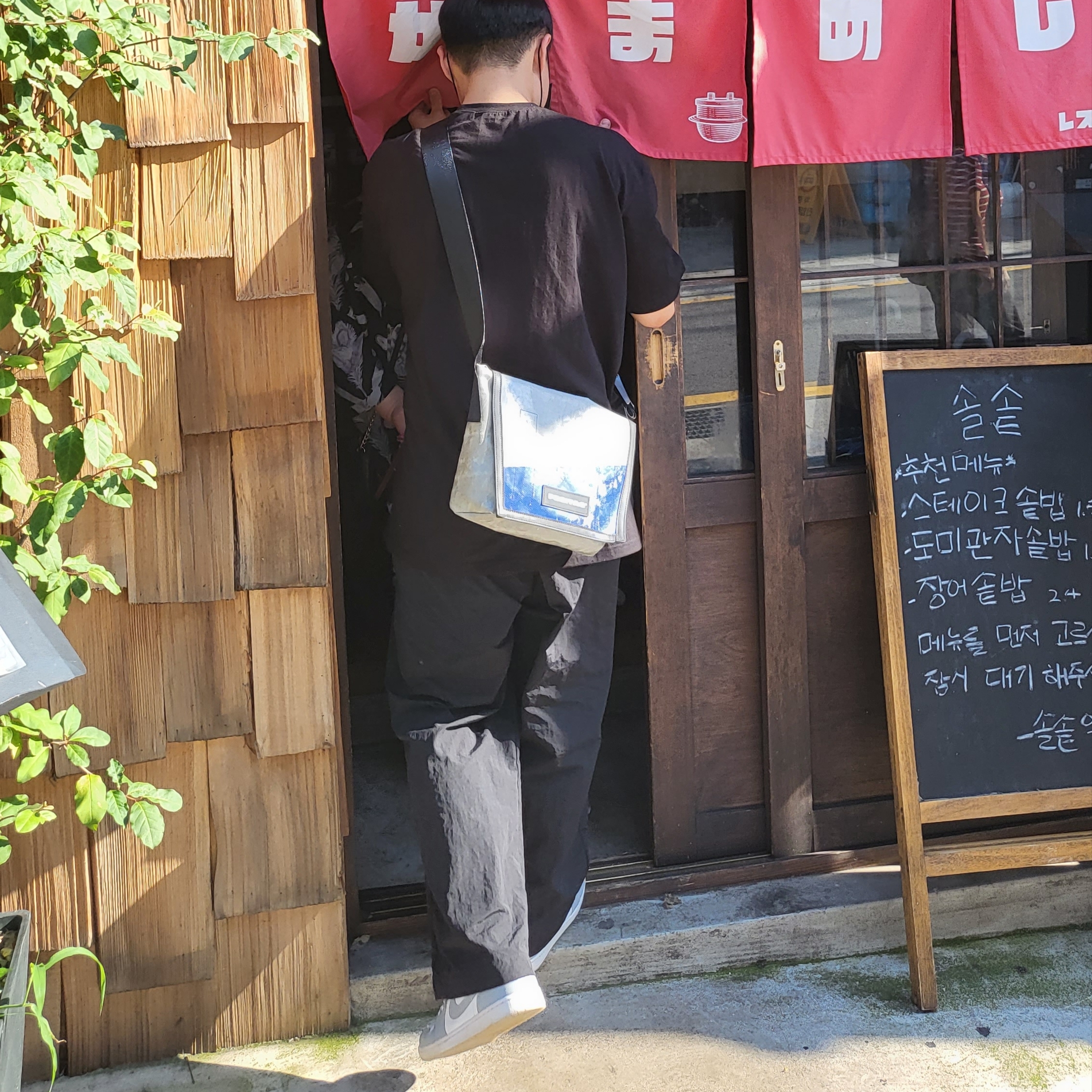 (W) Jordan 1 Low White Wolf Grey 착용 스타일