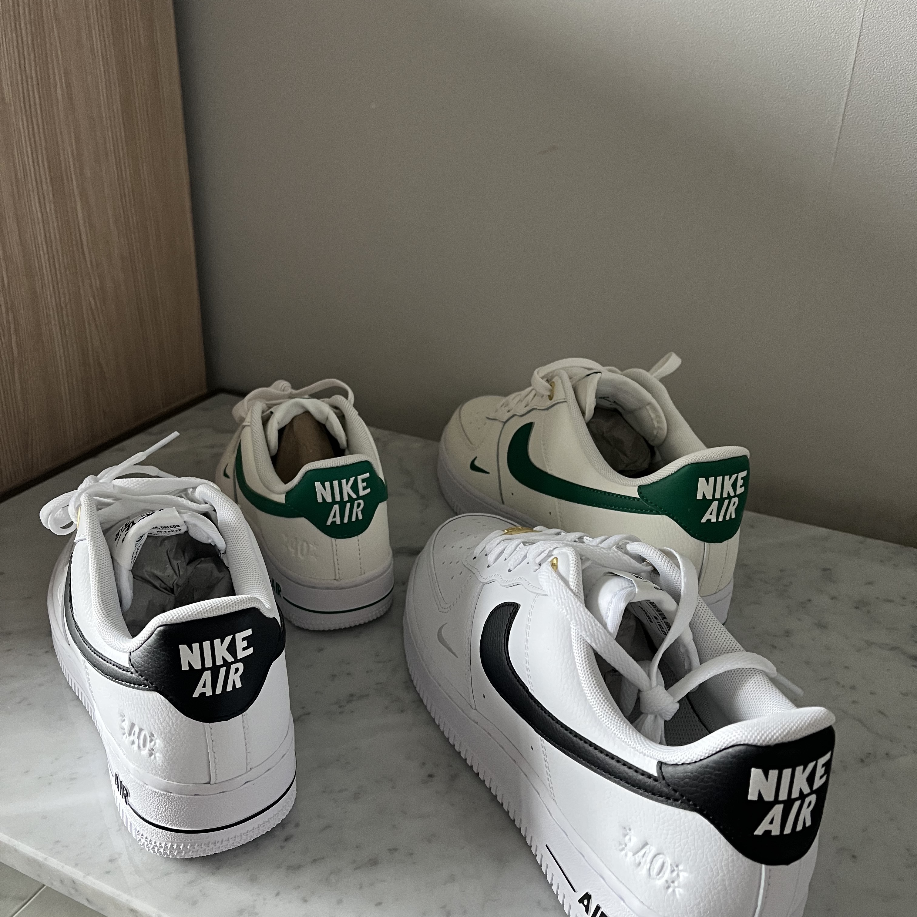 Nike Air Force 1 '07 LV8 40th Anniversary Join Forces Sail Malachite 착용 스타일 - 1