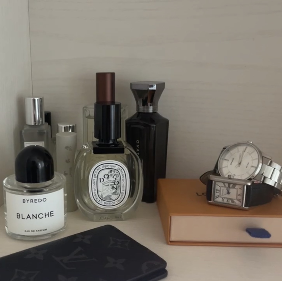 Diptyque Do Son Eau De Toilette 50ml, Byredo Blanche Eau De Parfum 50ml 착용 스타일