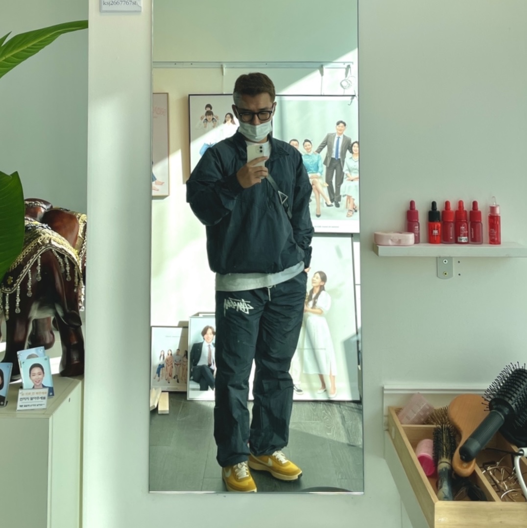 Nike x Tom Sachs General Purpose Shoe Archive, Nike x Stussy NRG FL Storm-Fit Pants Black (DO7170-010) 착용 스타일 - 1