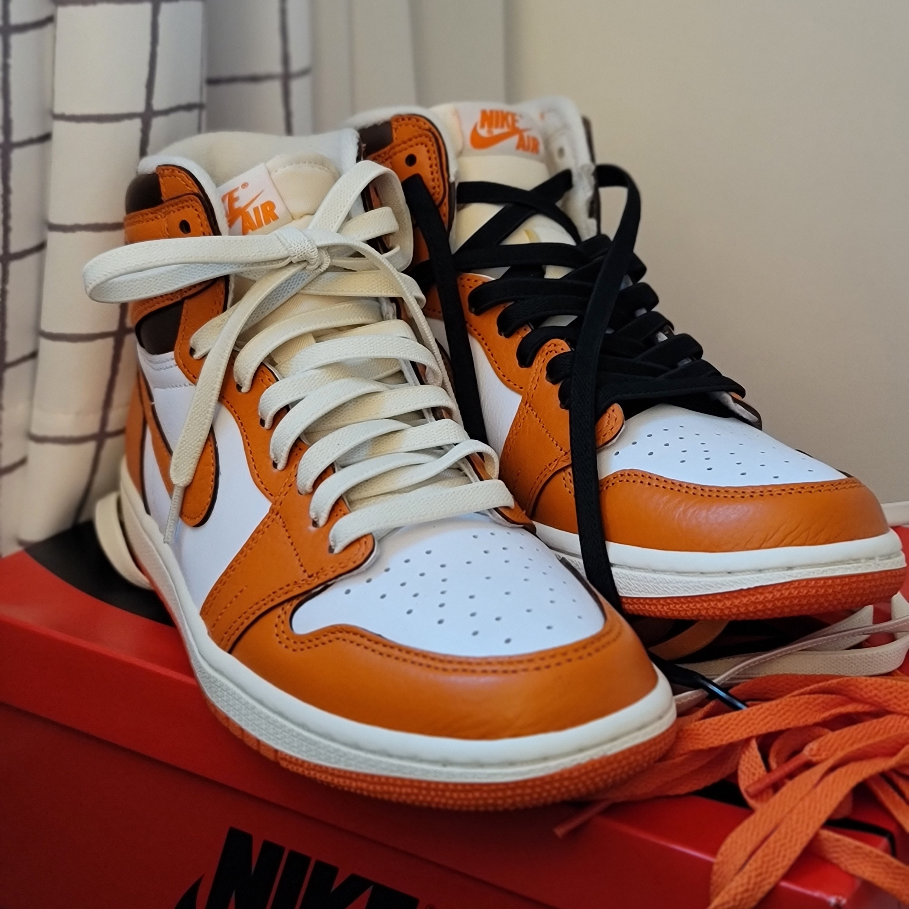 (W) Jordan 1 Retro High OG Starfish 착용 스타일 - 1