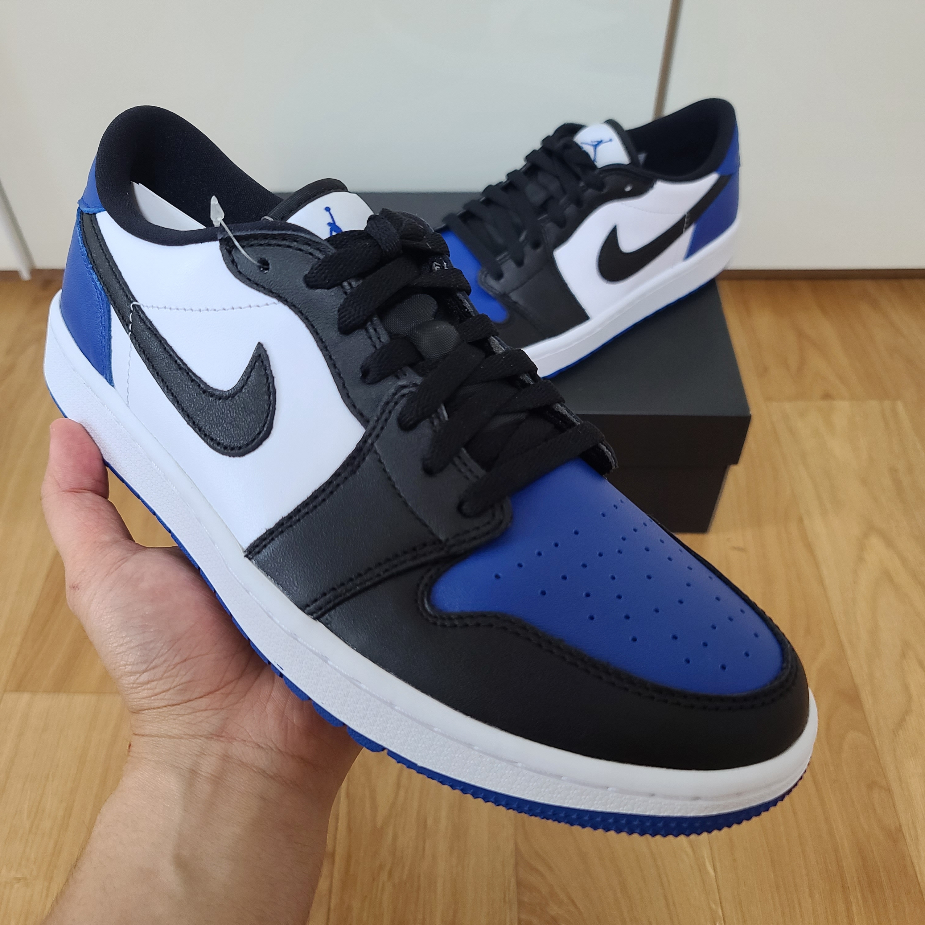 Jordan 1 Low Golf Sport Royal 착용 스타일 - 1
