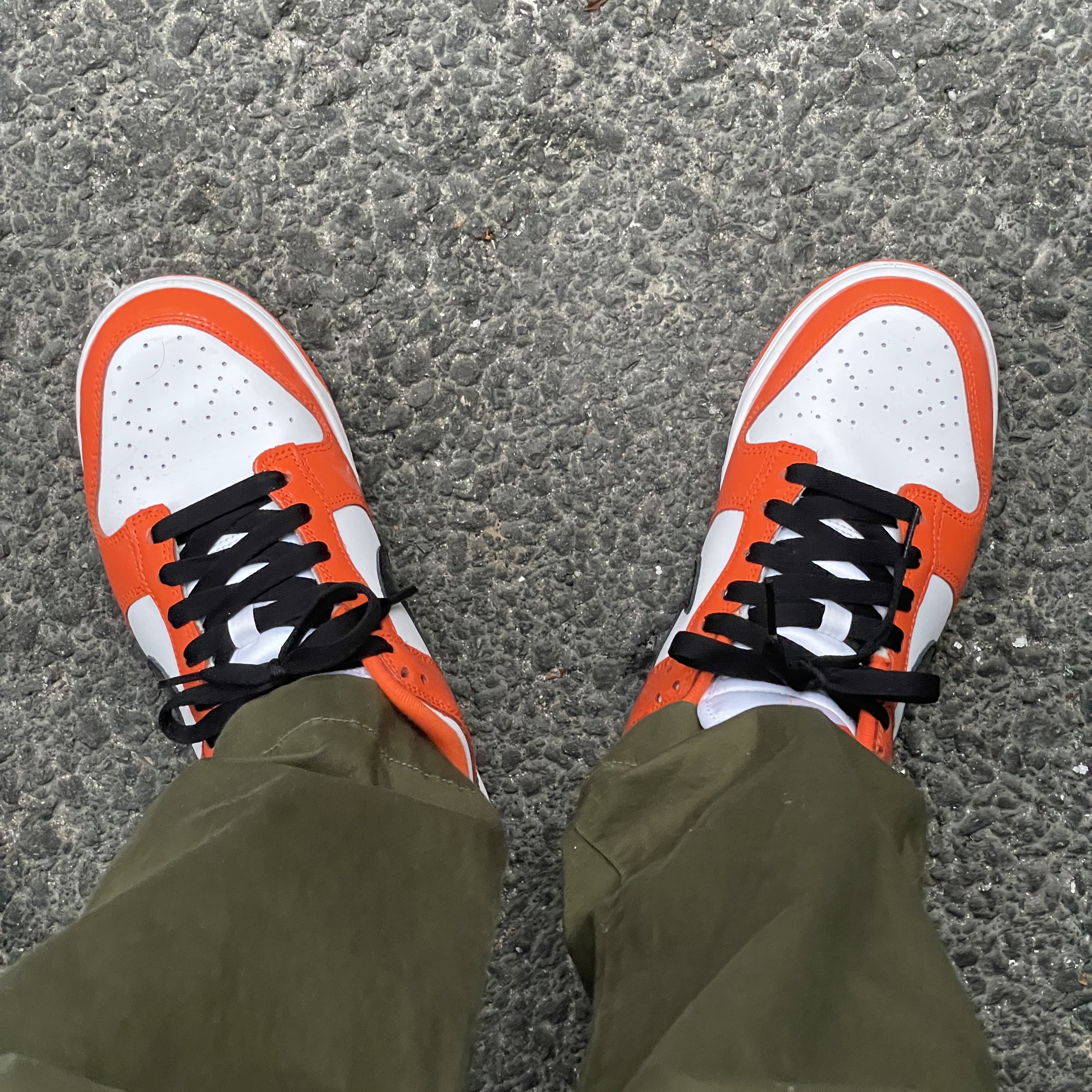 (W) Nike Dunk Low Essential Brilliant Orange 착용 스타일