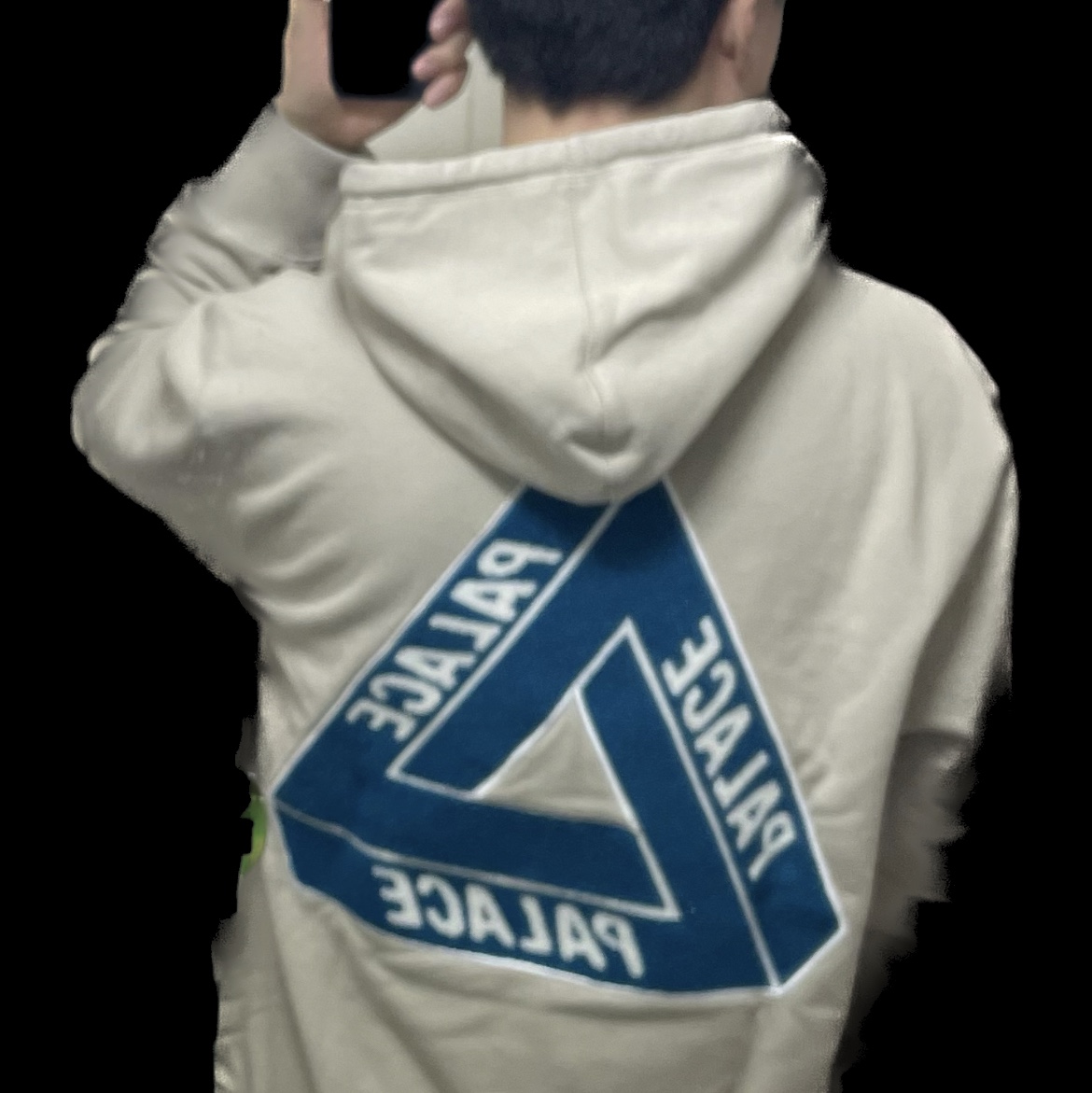 Palace Tri-Chenille Hood Oatmeal - 21FW 착용 스타일 - 1