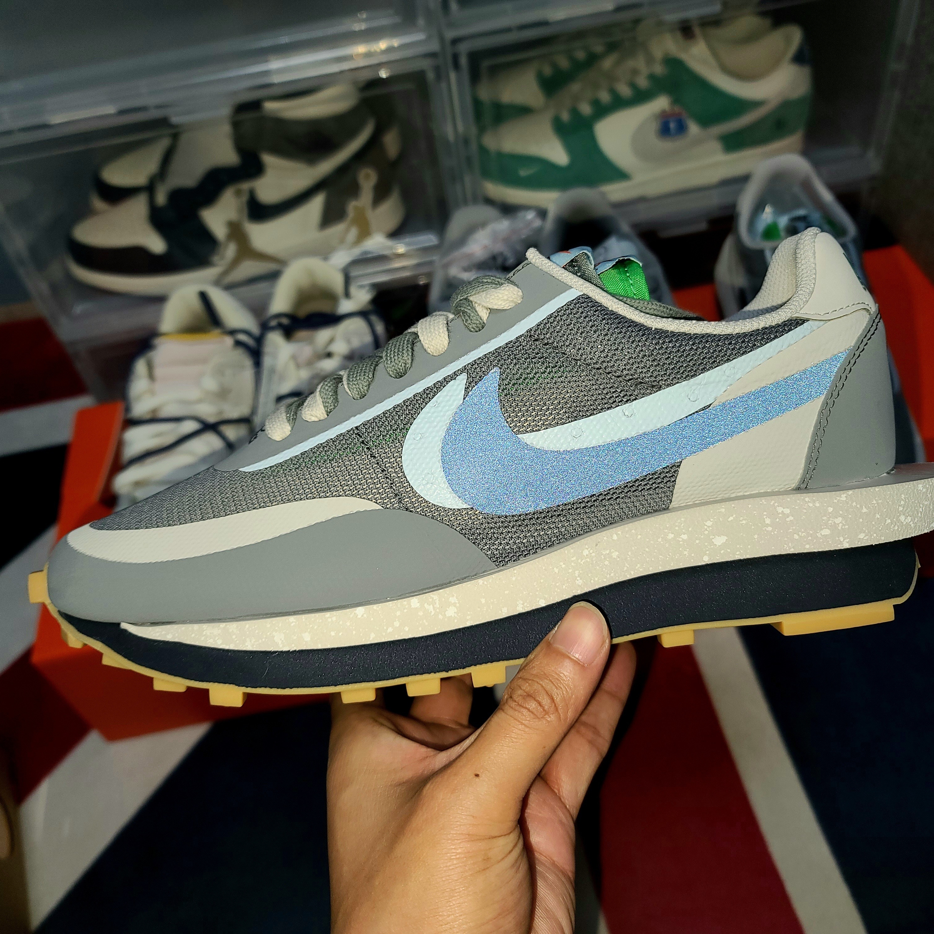 Nike x Sacai x Clot LDWaffle Cool Grey 착용 스타일 - 2