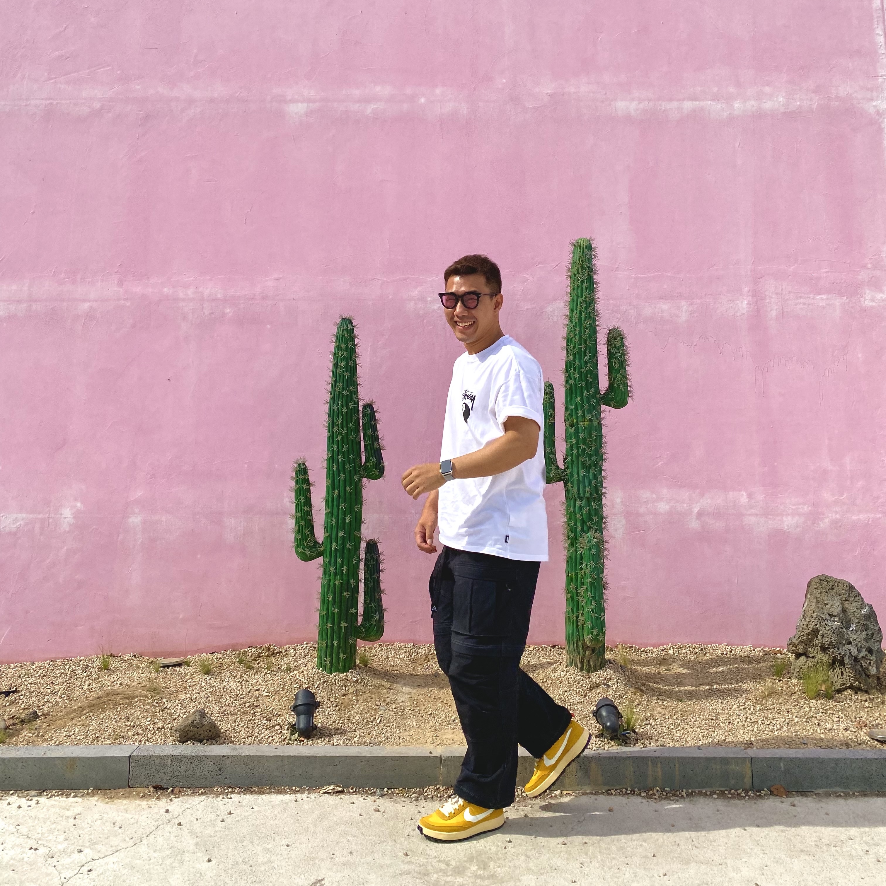 Nike x Stussy NRG FL SS 8 Ball T-Shirt White (DO9322-100), Nike ACG Smith Summit Cargo Pants Black Summit White - Asia 착용 스타일 - 2